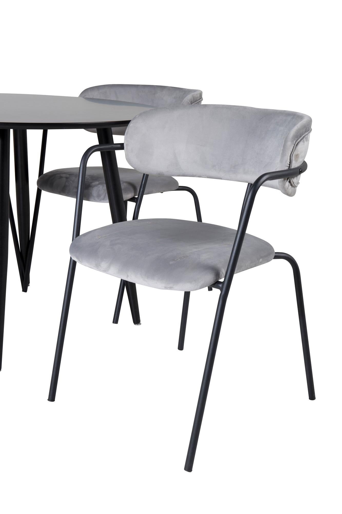 Modernes Esszimmer Set Plaza mit komfortablen Arrow Stühlen.