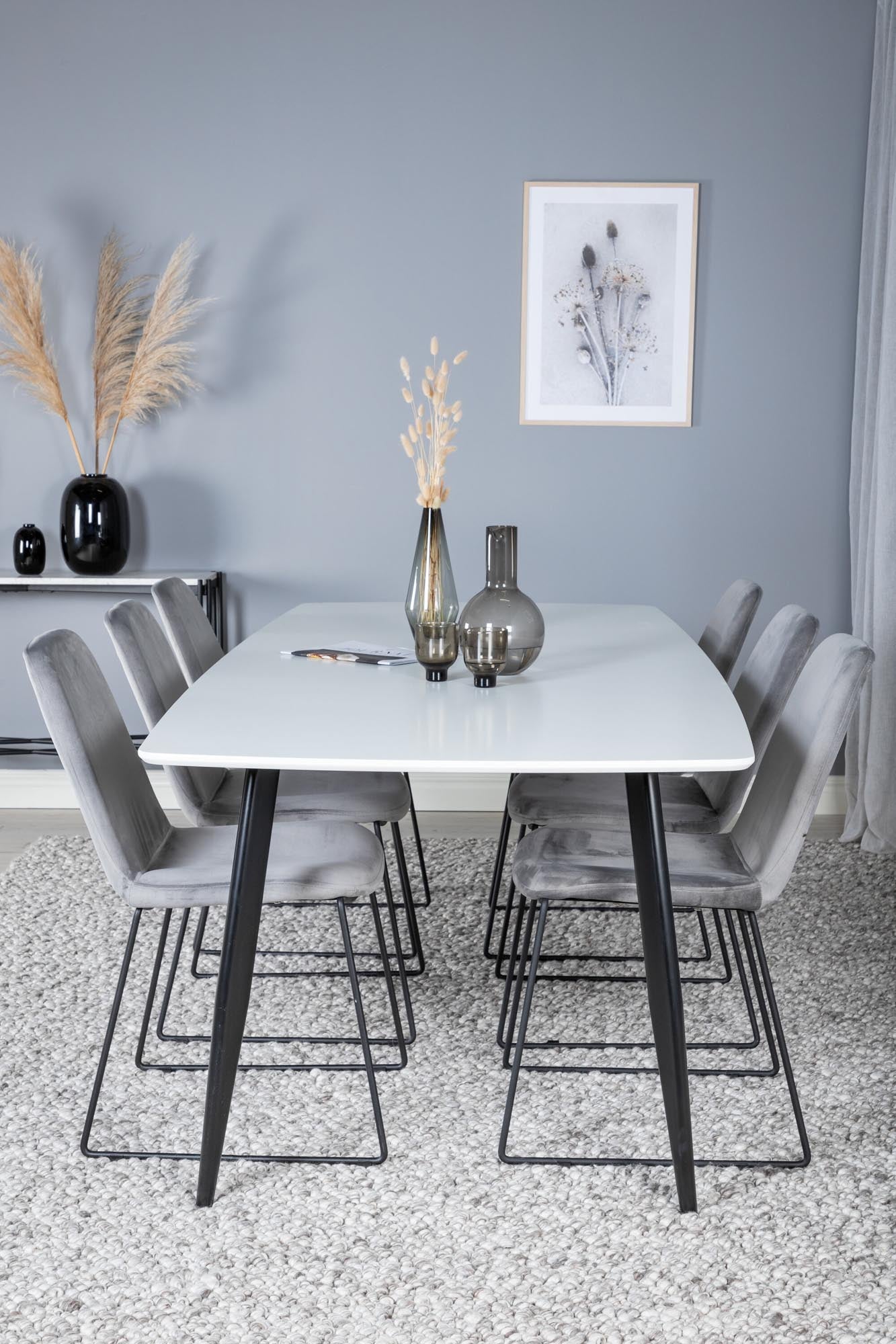 Elegantes Esszimmer Set Polar mit stilvollen Muce Stühlen von Venture.