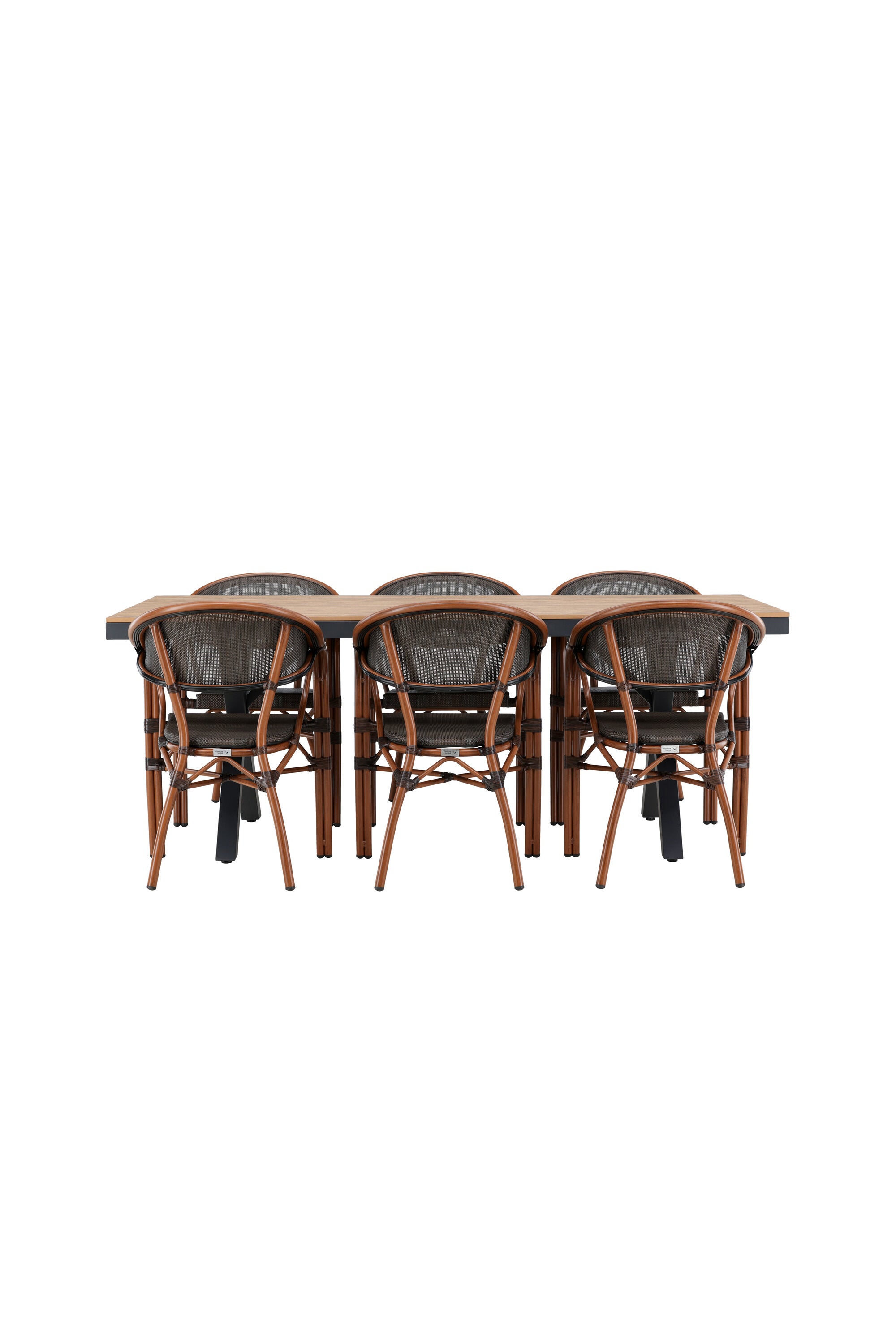 Garcia Gartentisch Set + Vila Real in Schwarz/Schwarz/Braun präsentiert im Onlineshop von KAQTU Design AG. Gartentischset ist von Venture Home