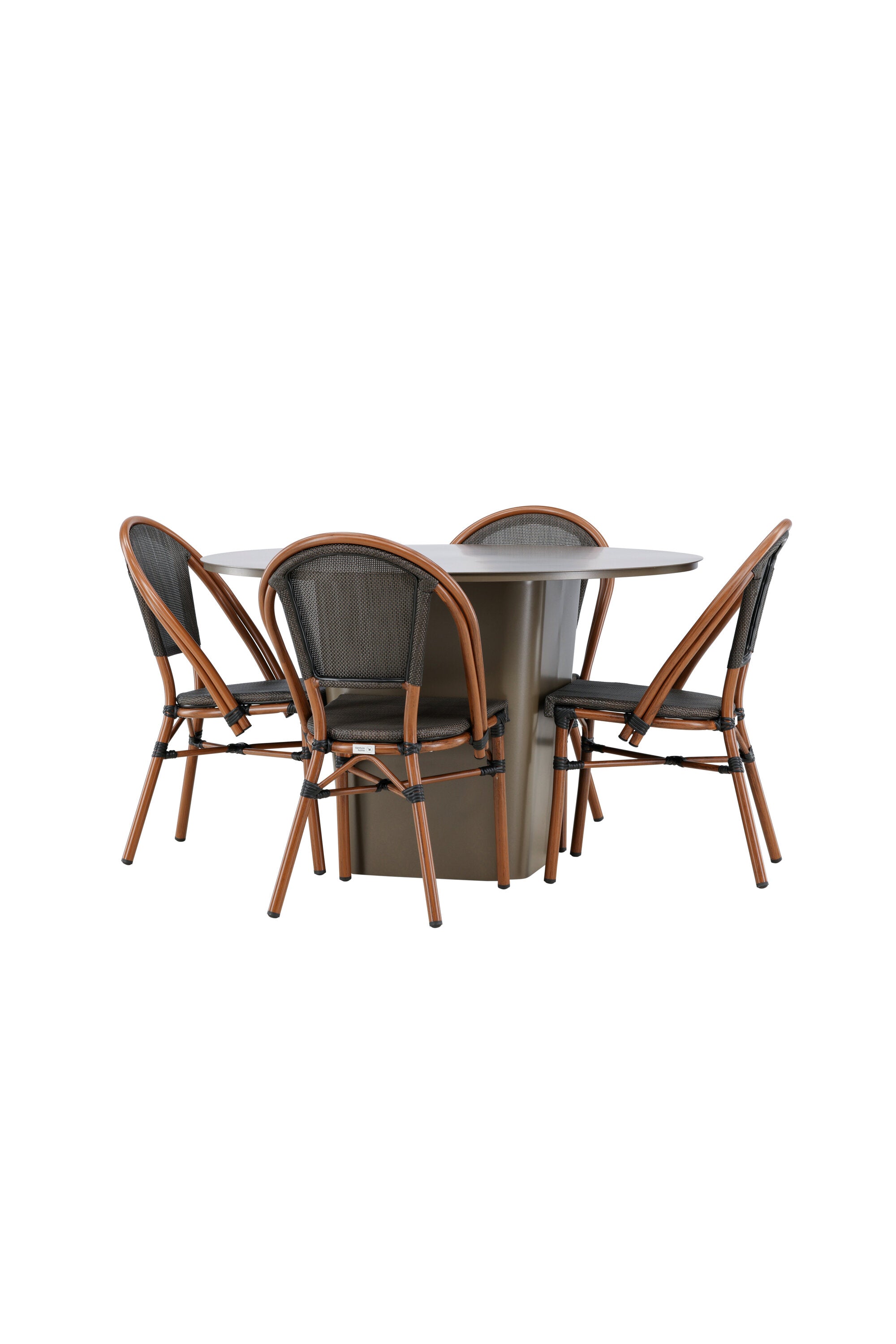 Santa Fe Gartentisch Set Guarda in Braun/Schwarz/Braun präsentiert im Onlineshop von KAQTU Design AG. Gartentischset ist von Venture Home
