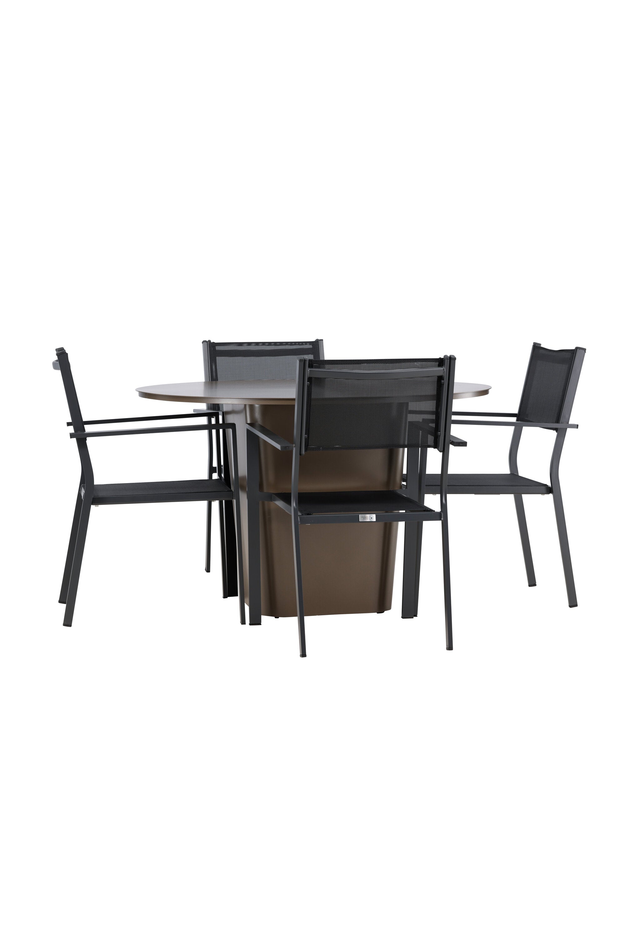Santa Fe Gartentisch Set Copacabana in Braun schwarz präsentiert im Onlineshop von KAQTU Design AG. Gartentischset ist von Venture Home