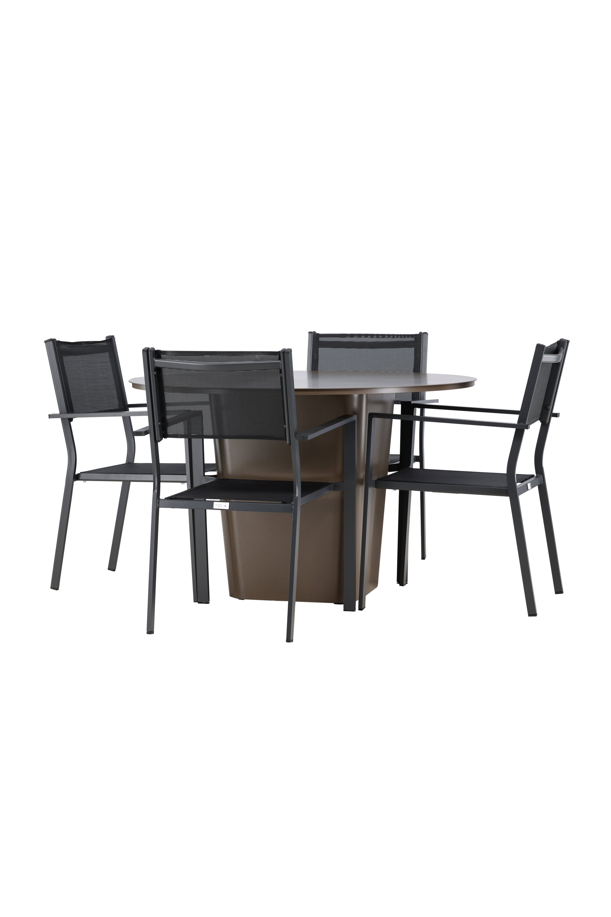 Santa Fe Gartentisch Set Copacabana in Braun schwarz präsentiert im Onlineshop von KAQTU Design AG. Gartentischset ist von Venture Home