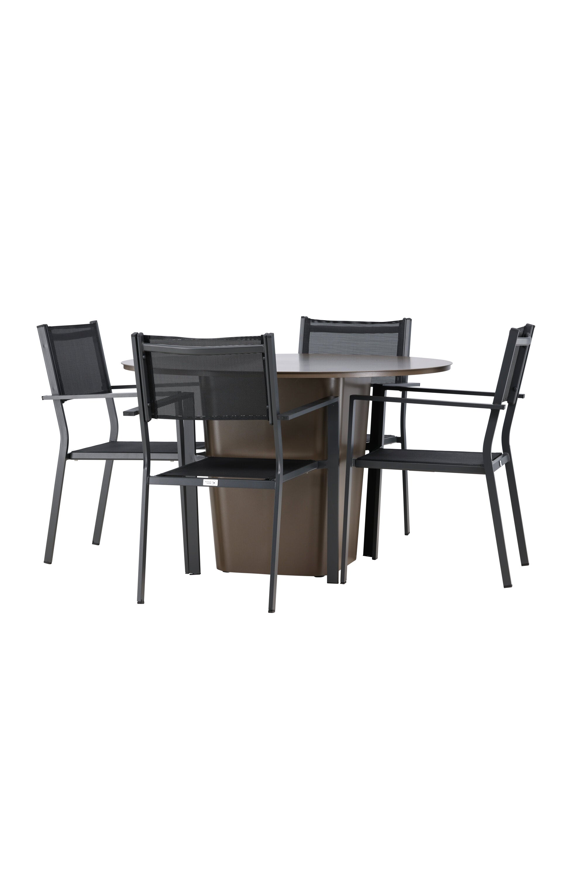 Santa Fe Gartentisch Set Copacabana in Braun schwarz präsentiert im Onlineshop von KAQTU Design AG. Gartentischset ist von Venture Home