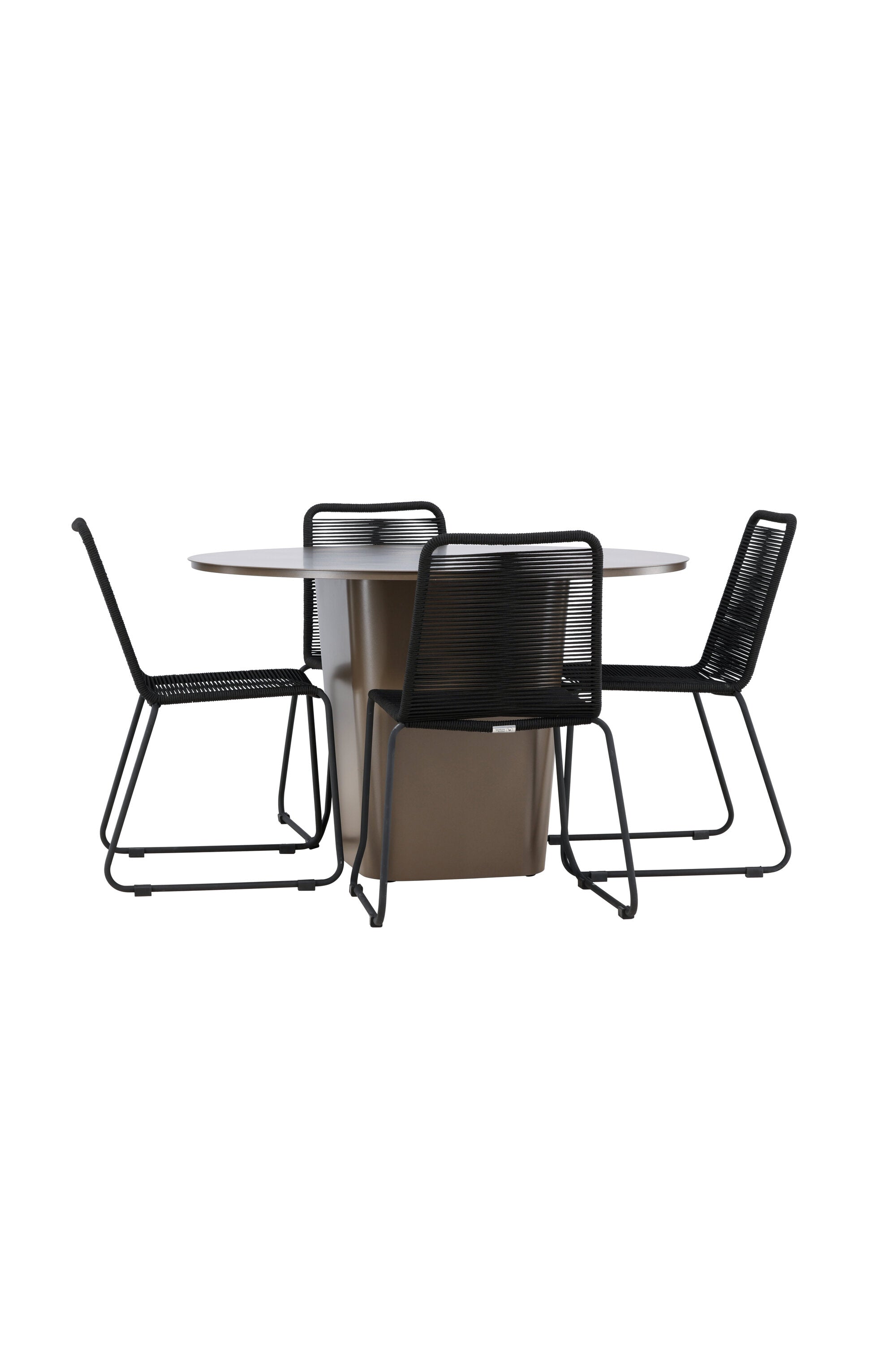 Santa Fe Gartentisch Set Lindos stapelbar in Braun schwarz präsentiert im Onlineshop von KAQTU Design AG. Gartentischset ist von Venture Home