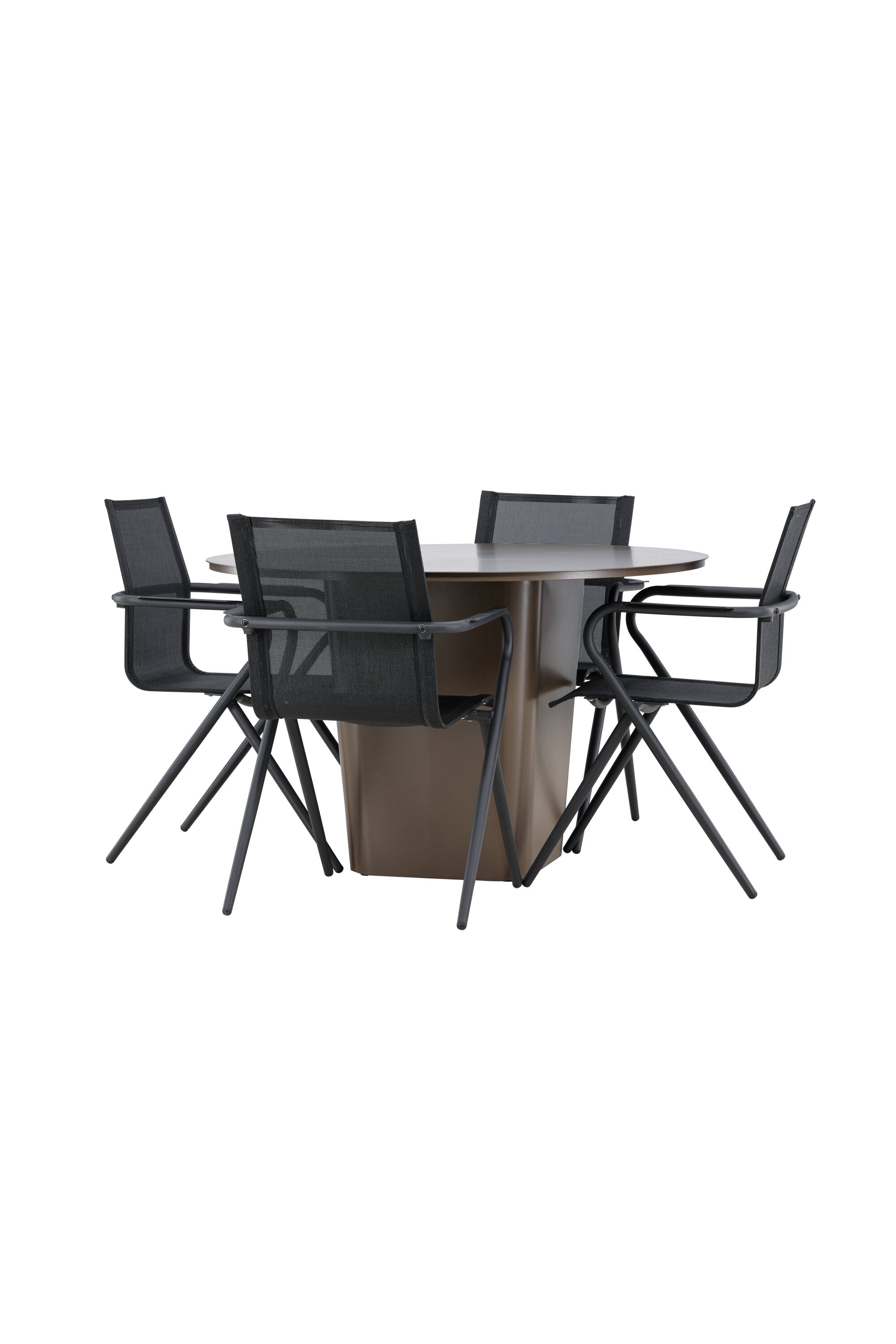 Santa Fe Gartentisch Set Alina in Braun schwarz präsentiert im Onlineshop von KAQTU Design AG. Gartentischset ist von Venture Home