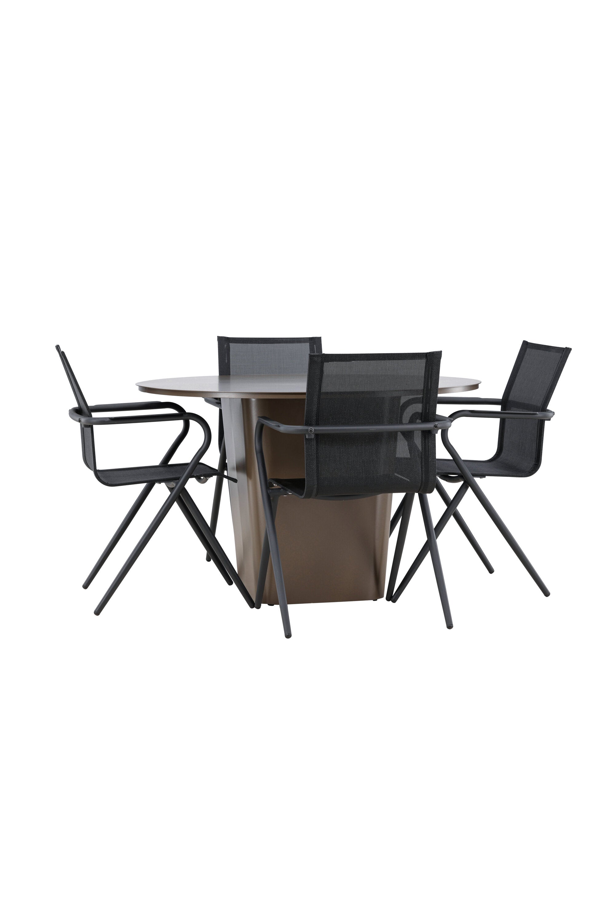 Santa Fe Gartentisch Set Alina in Braun schwarz präsentiert im Onlineshop von KAQTU Design AG. Gartentischset ist von Venture Home