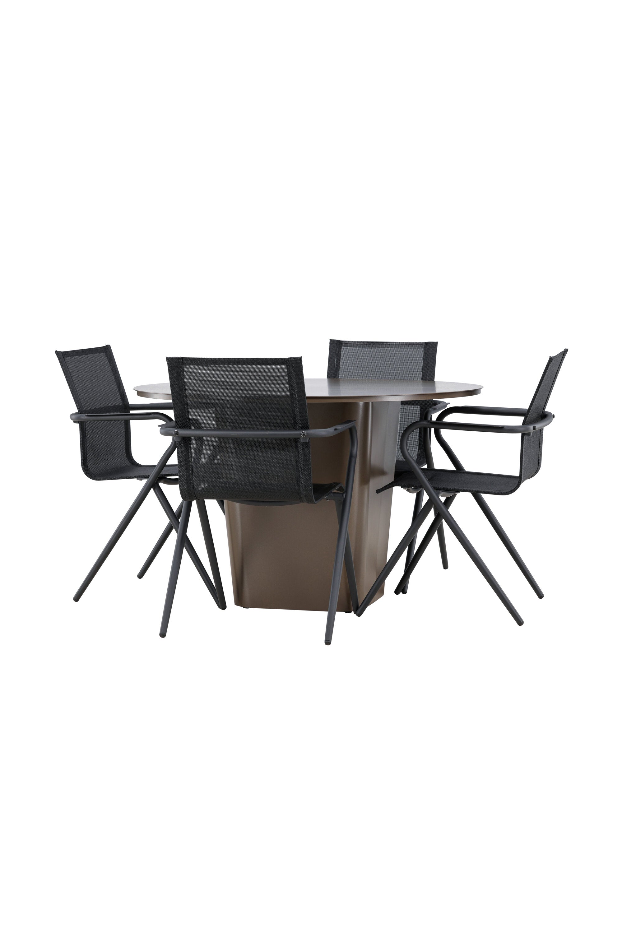 Santa Fe Gartentisch Set Alina in Braun schwarz präsentiert im Onlineshop von KAQTU Design AG. Gartentischset ist von Venture Home