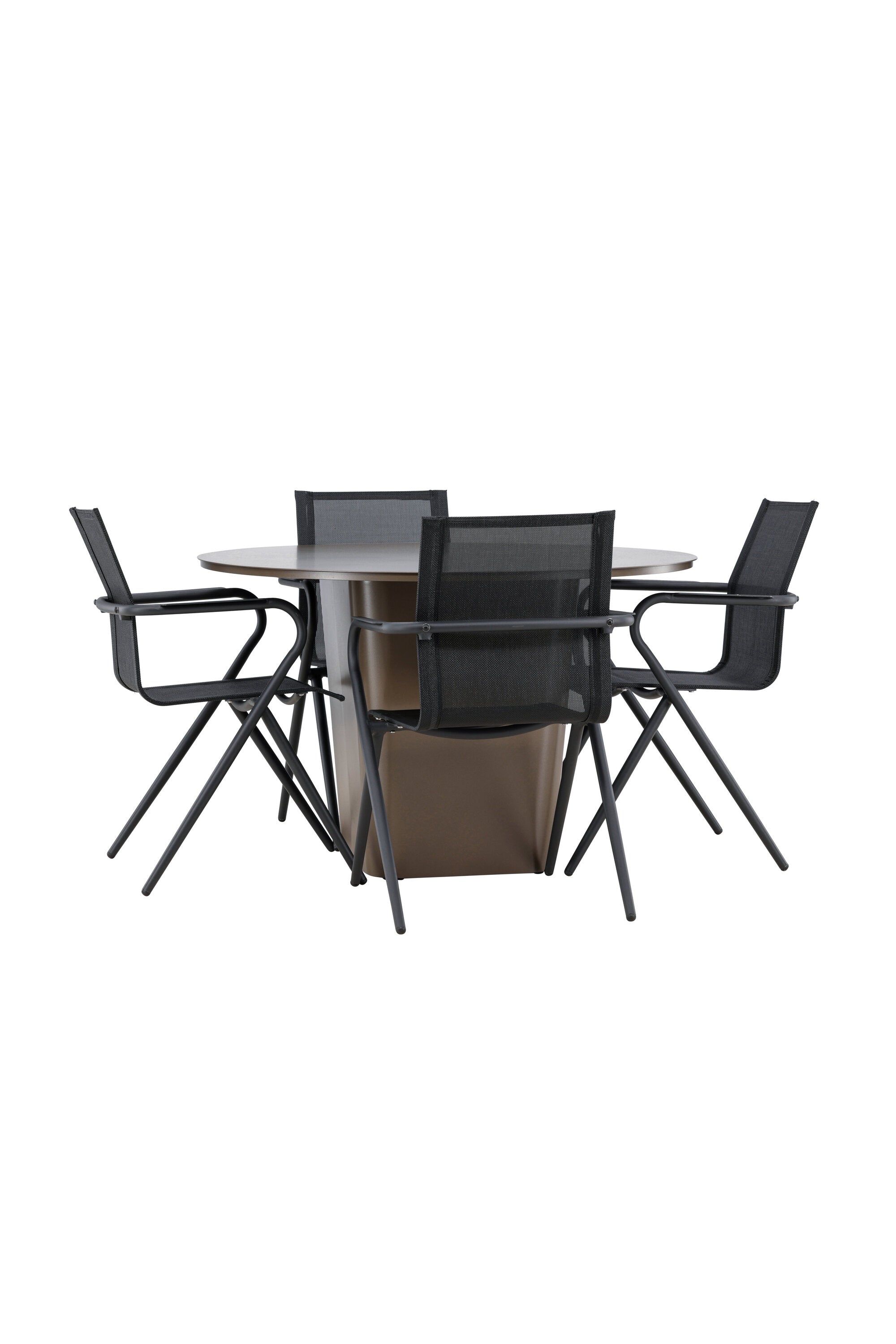 Santa Fe Gartentisch Set Alina in Braun schwarz präsentiert im Onlineshop von KAQTU Design AG. Gartentischset ist von Venture Home