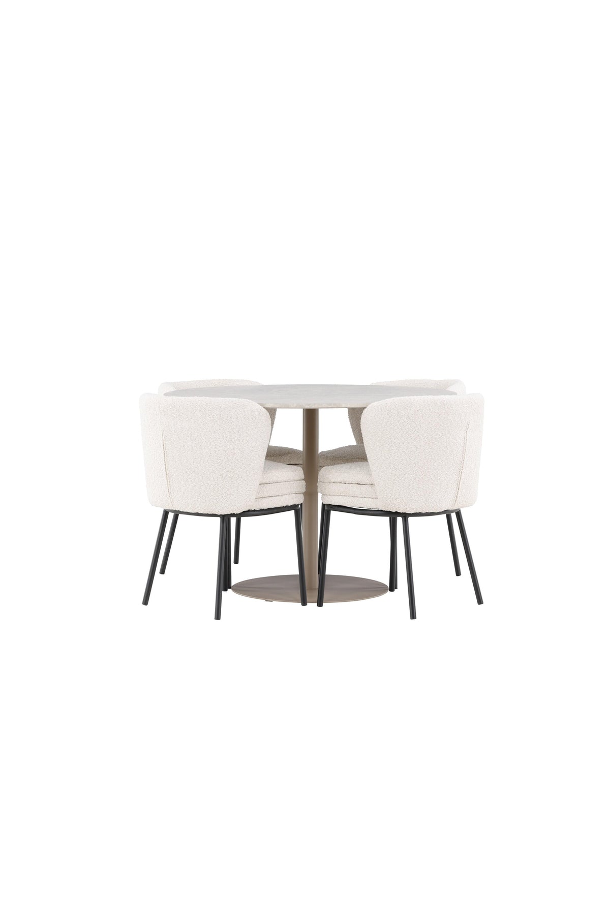 Lycke Esstisch mit Agnes Stühlen in präsentiert im Onlineshop von KAQTU Design AG. Bartischset ist von Venture Home
