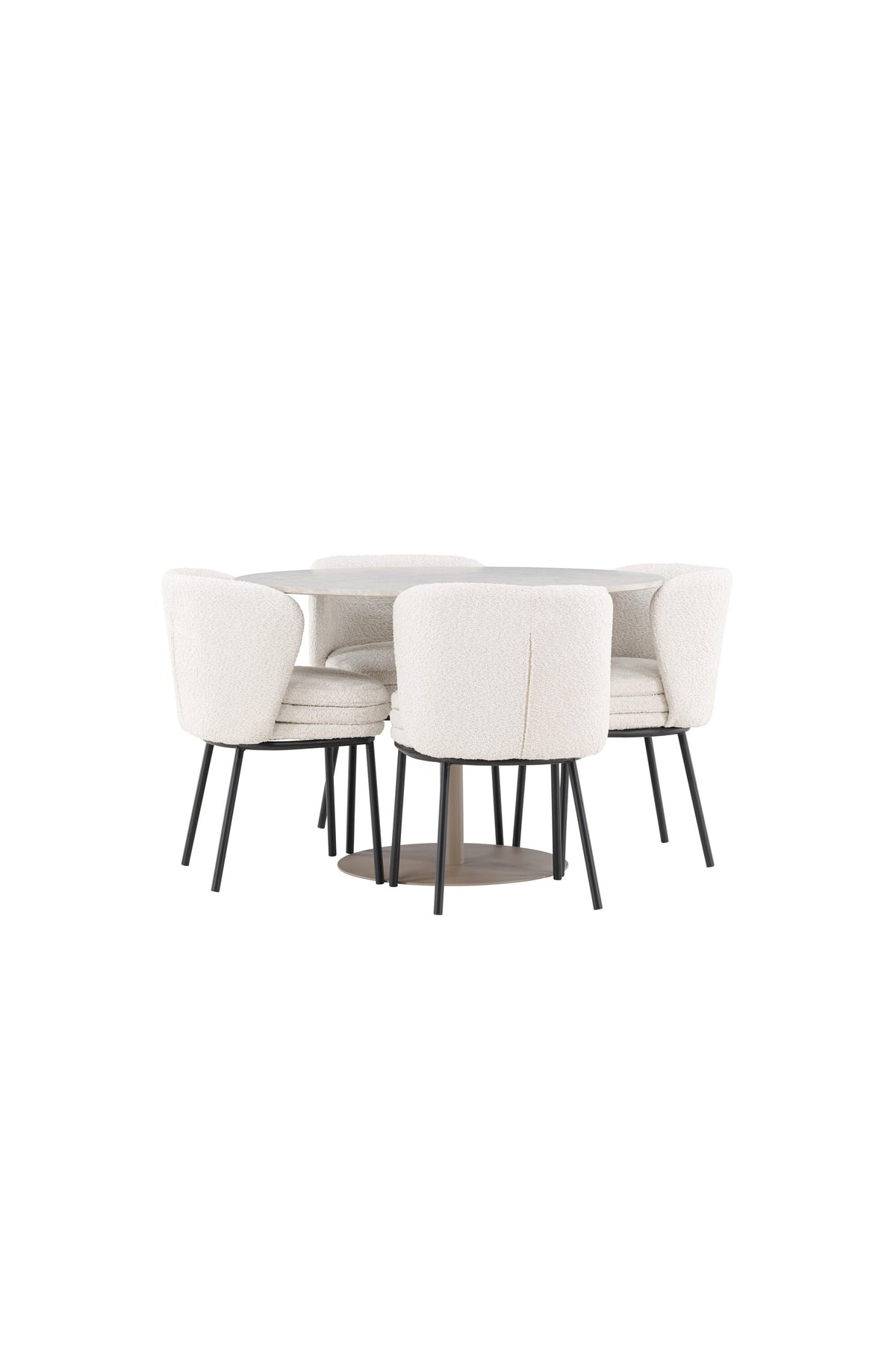 Lycke Esstisch mit Agnes Stühlen in präsentiert im Onlineshop von KAQTU Design AG. Bartischset ist von Venture Home