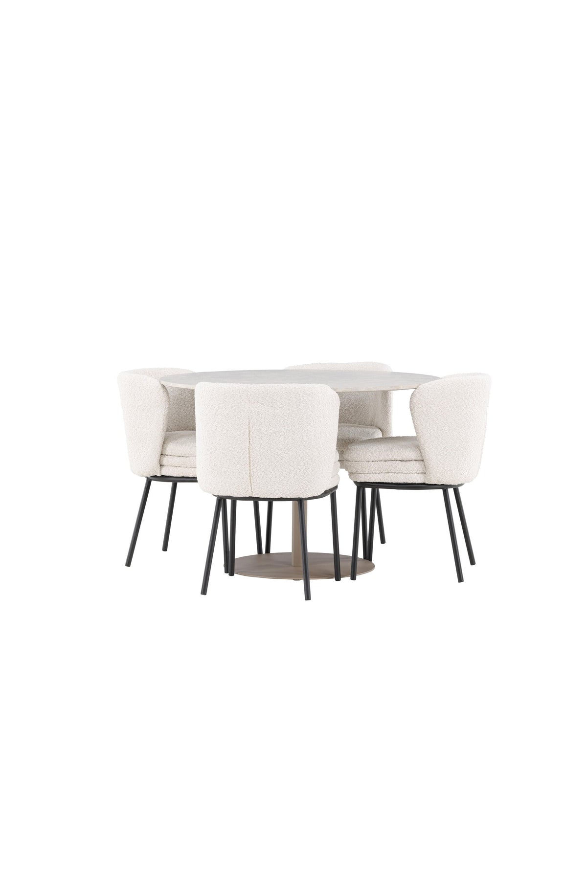 Lycke Esstisch mit Agnes Stühlen in präsentiert im Onlineshop von KAQTU Design AG. Bartischset ist von Venture Home