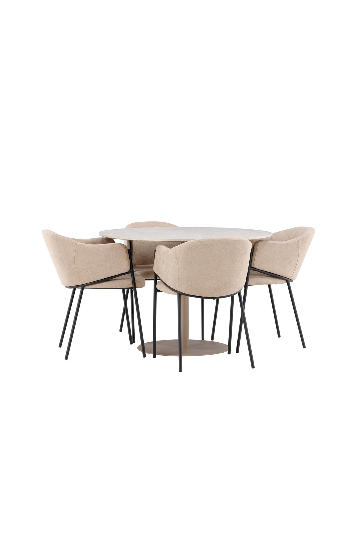Lycke Esstisch mit Stühlen von Evelina in präsentiert im Onlineshop von KAQTU Design AG. Bartischset ist von Venture Home
