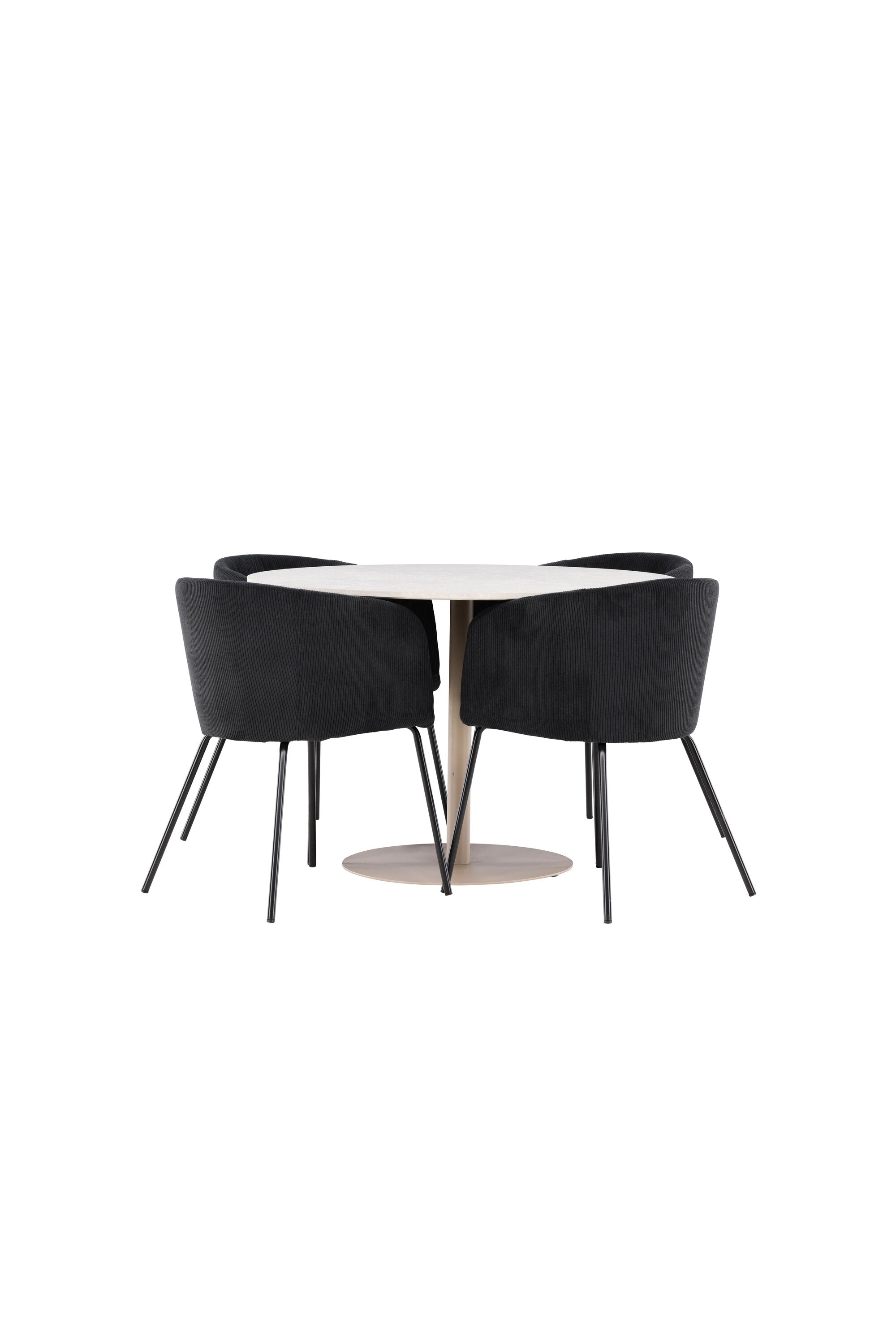 Lycke Esstisch mit Berit Esszimmerstuhl in präsentiert im Onlineshop von KAQTU Design AG. Esstischset ist von Venture Home