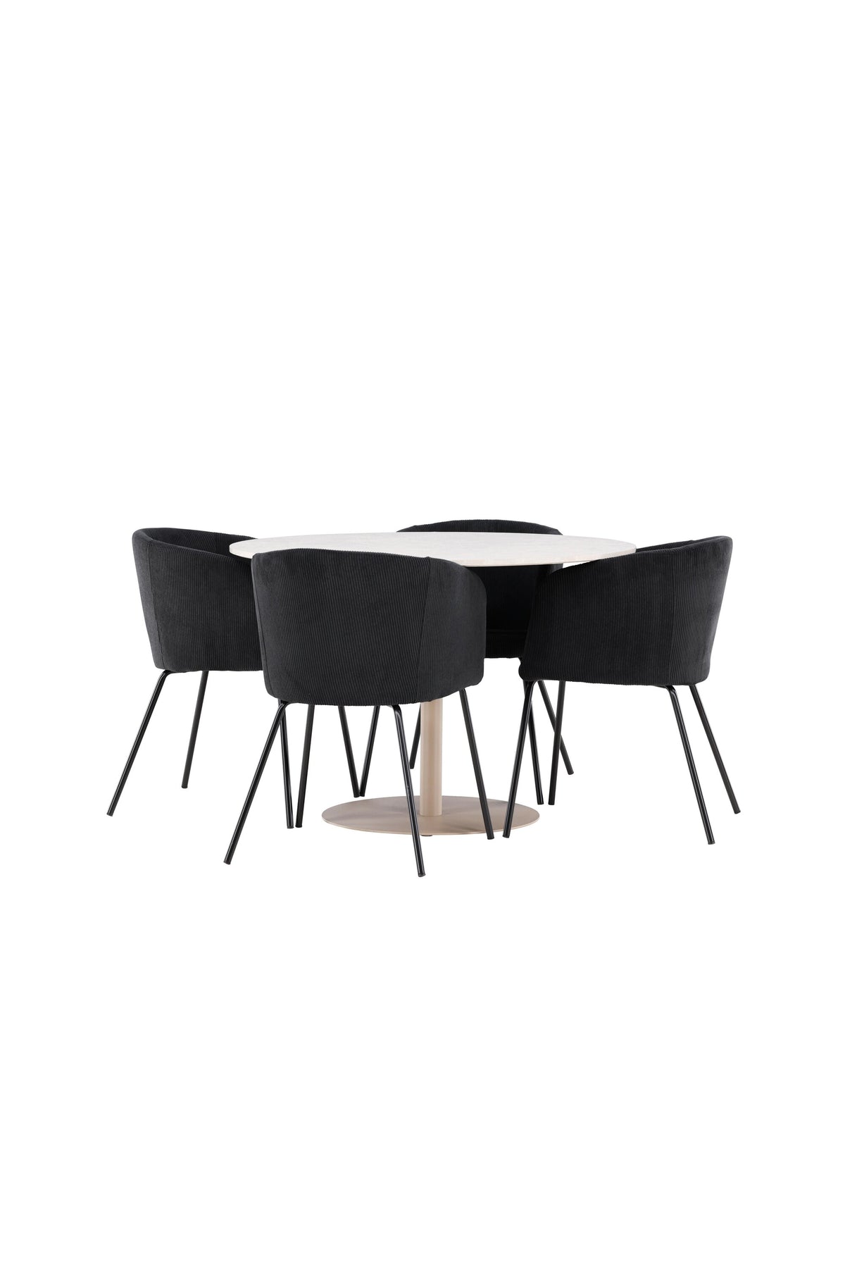 Lycke Esstisch mit Berit Stühlen in präsentiert im Onlineshop von KAQTU Design AG. Bartischset ist von Venture Home
