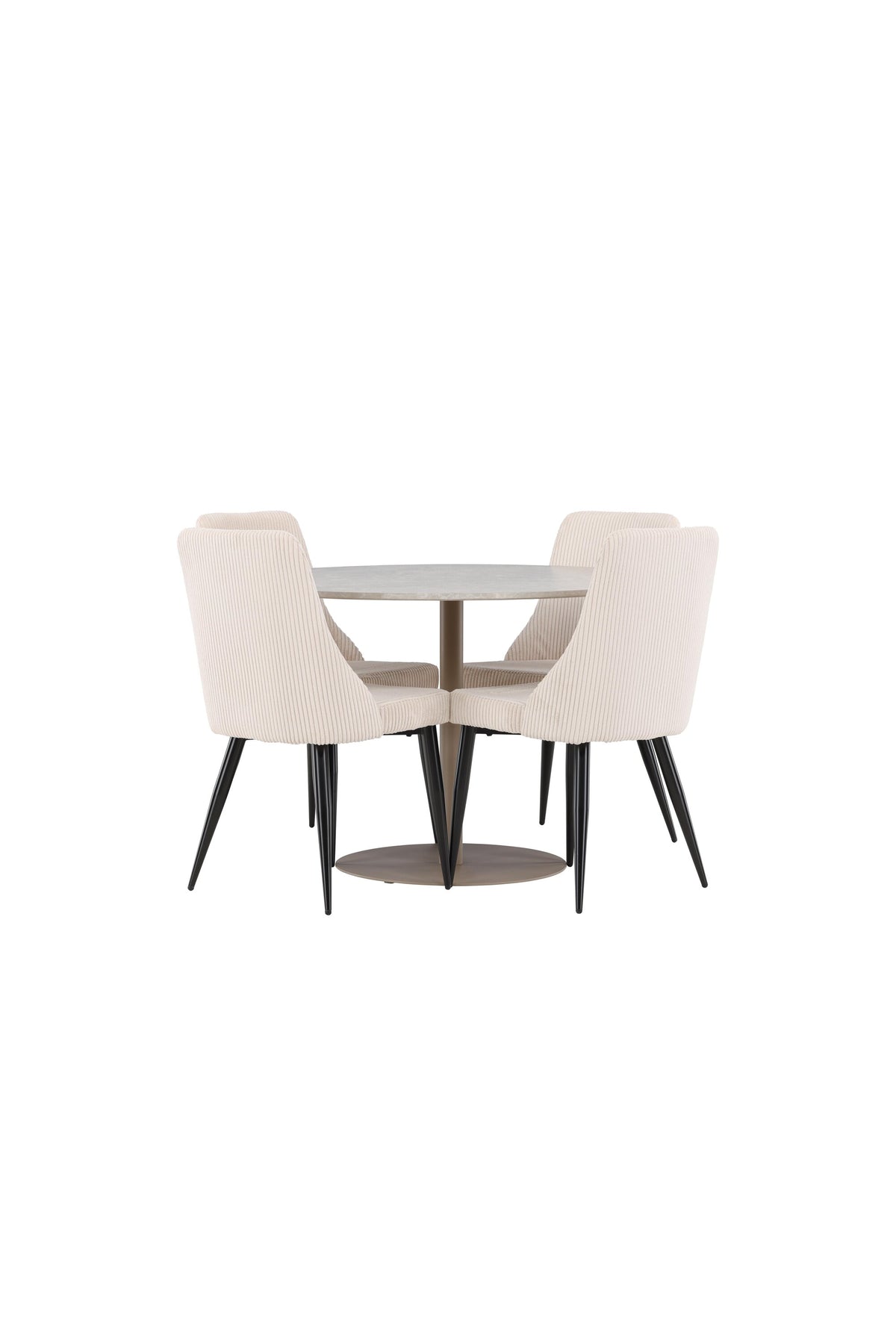 Lycke Esstisch mit Leone Stühlen in präsentiert im Onlineshop von KAQTU Design AG. Bartischset ist von Venture Home