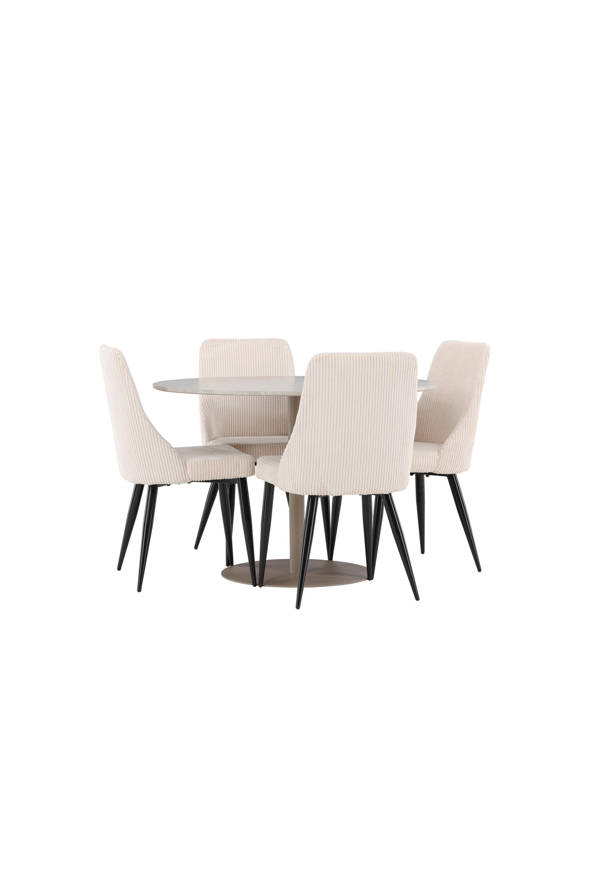 Lycke Esstisch mit Leone Stühlen in präsentiert im Onlineshop von KAQTU Design AG. Bartischset ist von Venture Home