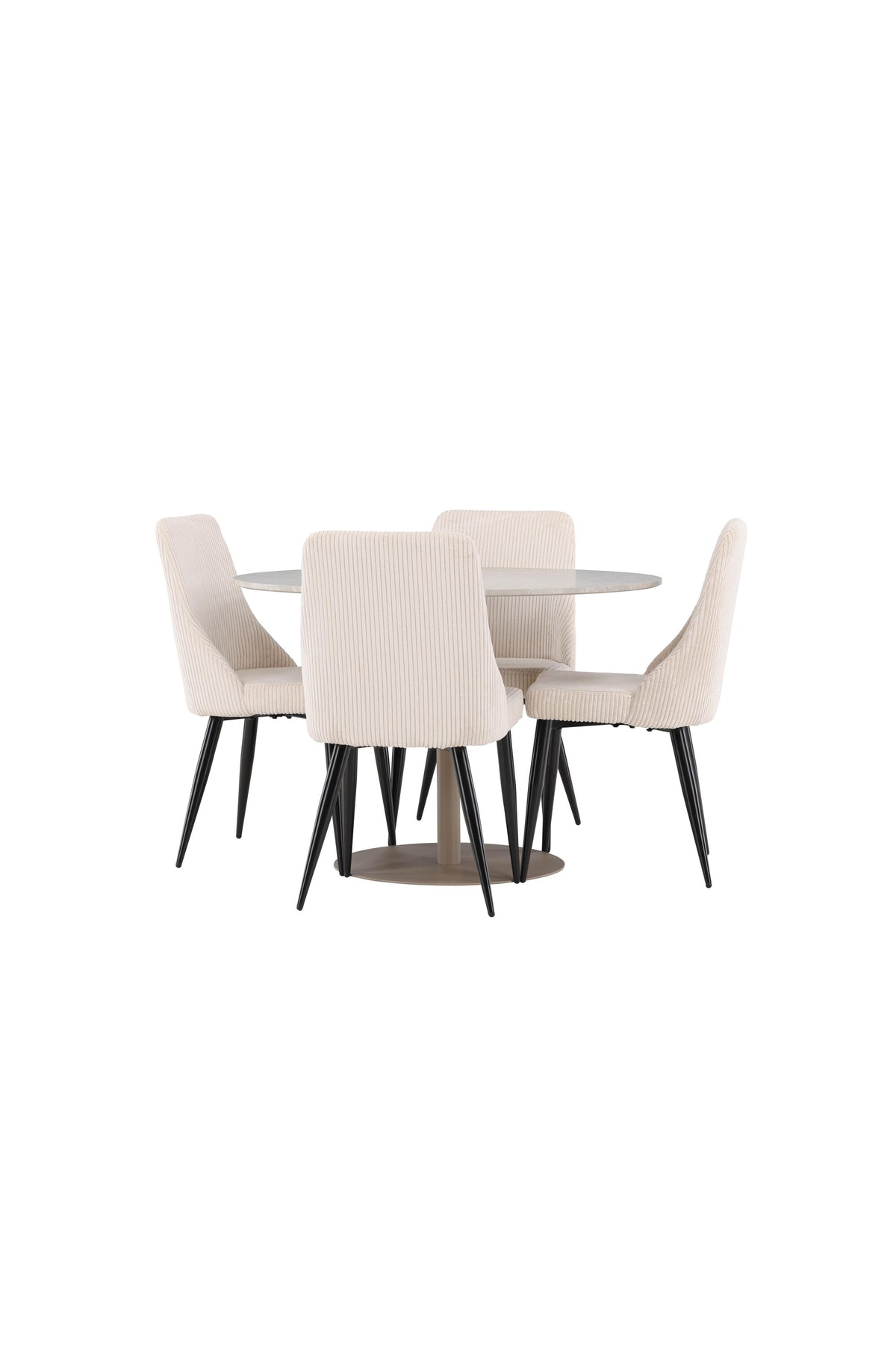Lycke Esstisch mit Leone Stühlen in präsentiert im Onlineshop von KAQTU Design AG. Bartischset ist von Venture Home