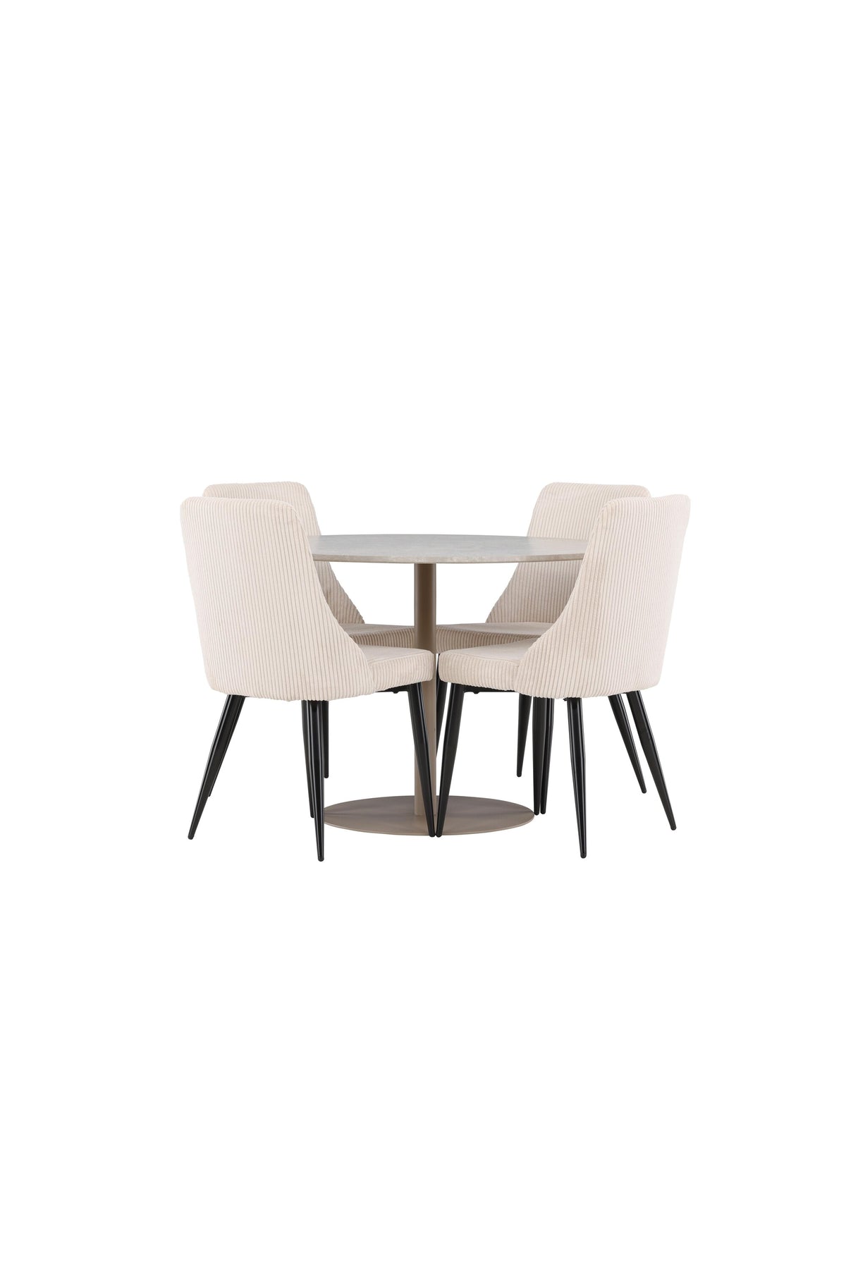 Lycke Esstisch mit Leone Stühlen in präsentiert im Onlineshop von KAQTU Design AG. Bartischset ist von Venture Home