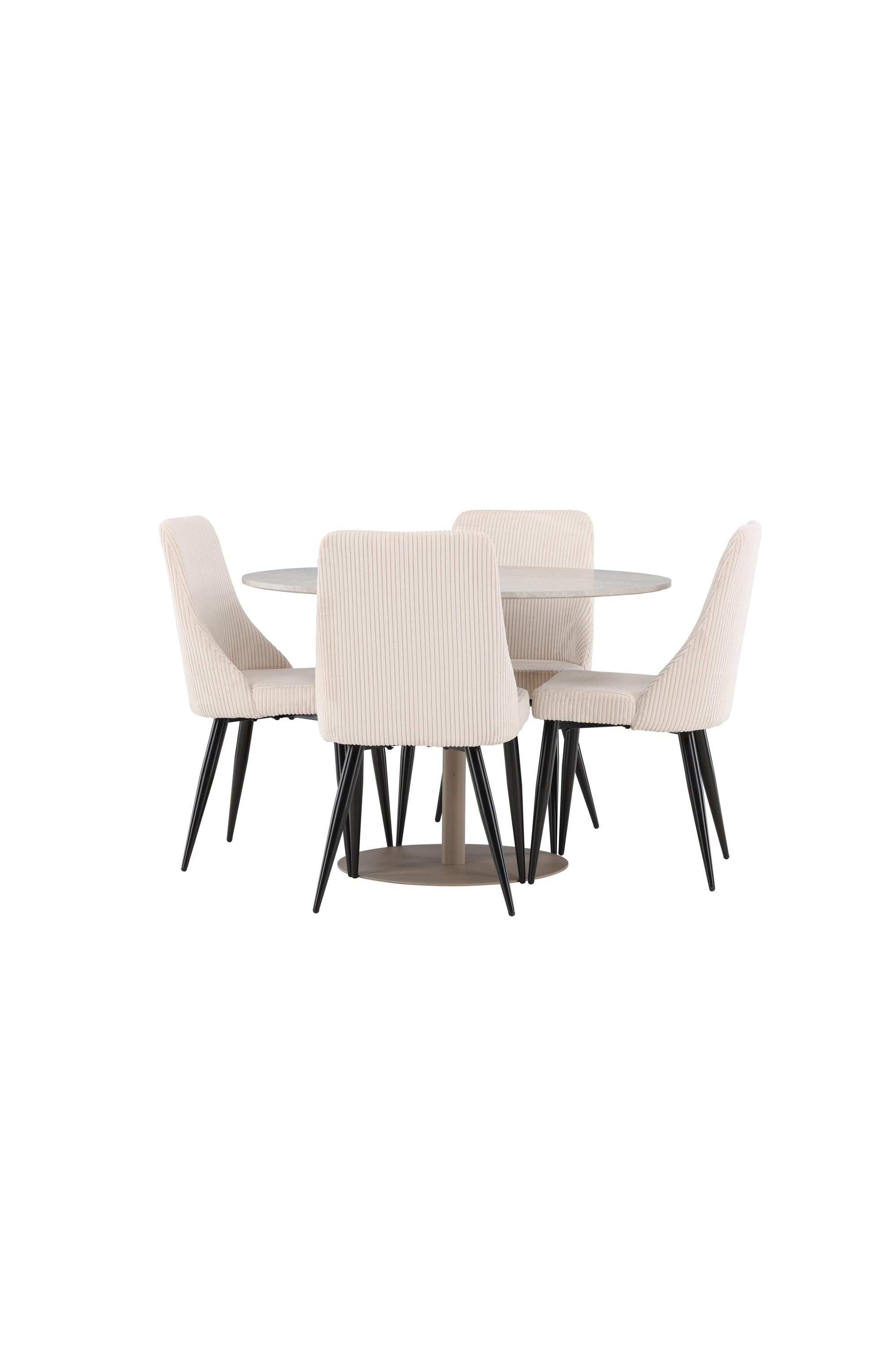 Lycke Esstisch mit Leone Stühlen in präsentiert im Onlineshop von KAQTU Design AG. Bartischset ist von Venture Home