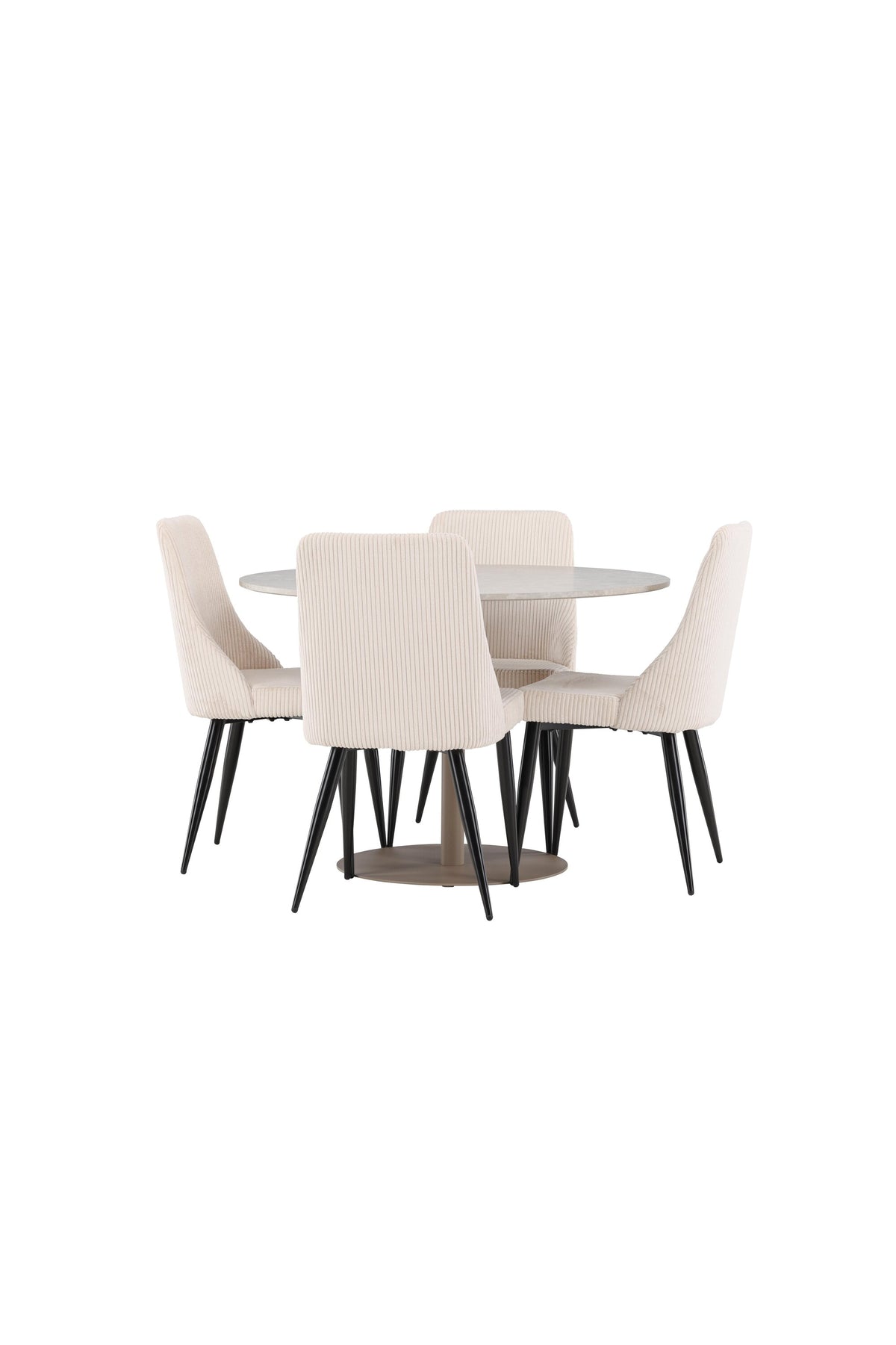 Lycke Esstisch mit Leone Stühlen in präsentiert im Onlineshop von KAQTU Design AG. Bartischset ist von Venture Home