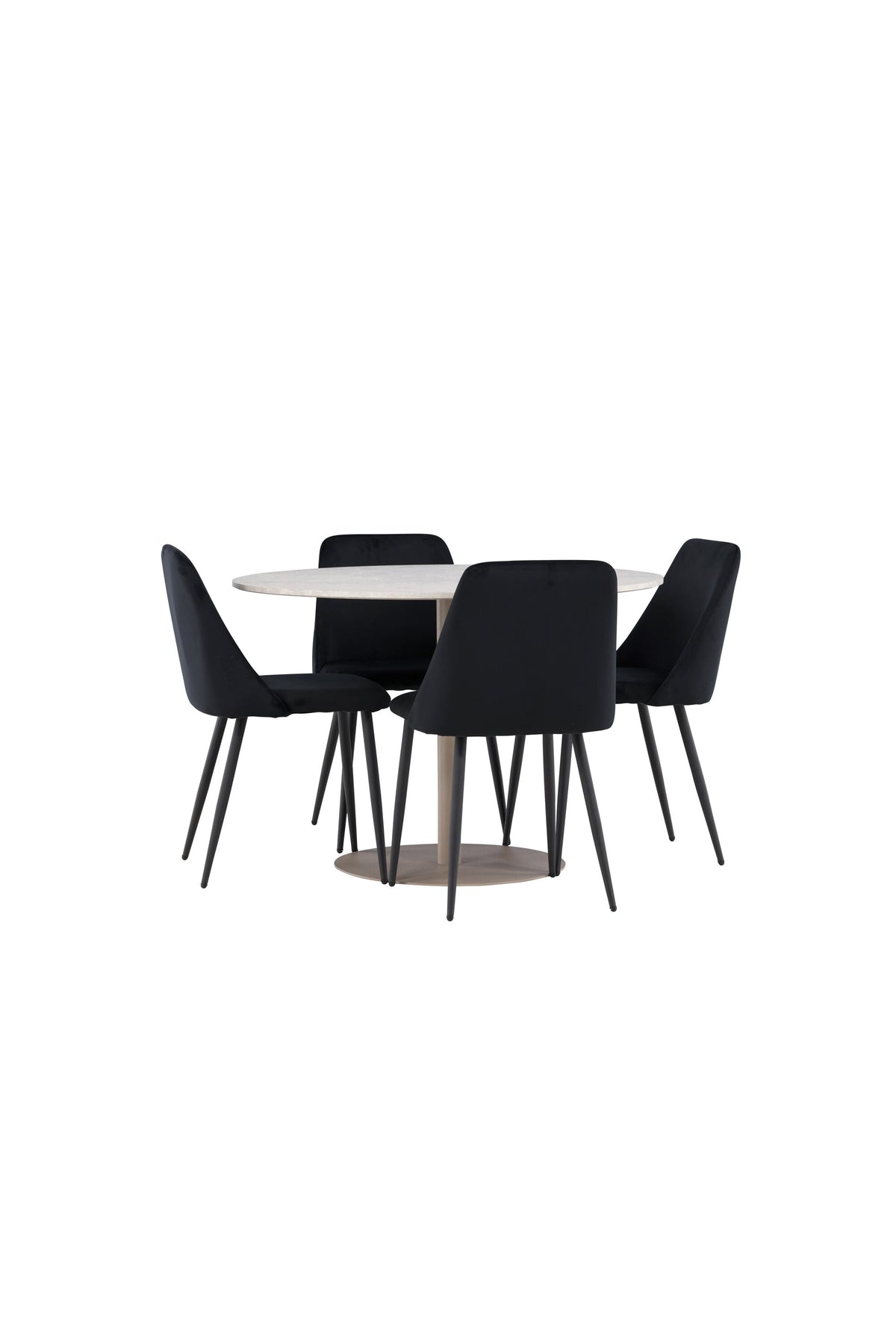 Lycke Esstisch mit Night Stühlen in präsentiert im Onlineshop von KAQTU Design AG. Bartischset ist von Venture Home