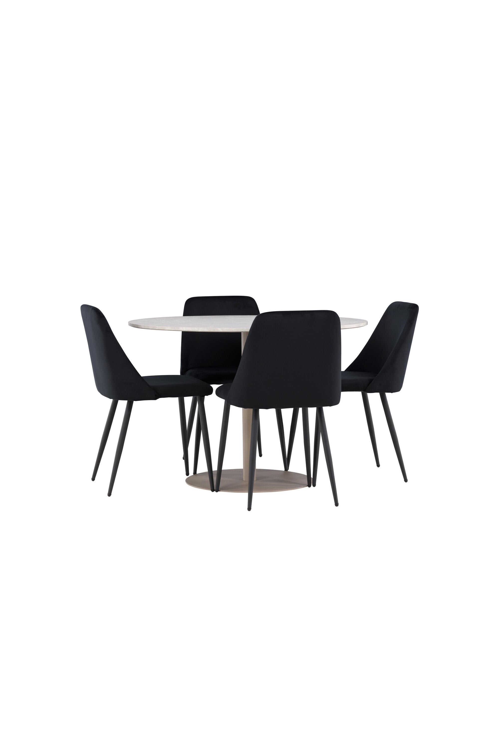 Lycke Esstisch mit Night Stühlen in präsentiert im Onlineshop von KAQTU Design AG. Bartischset ist von Venture Home