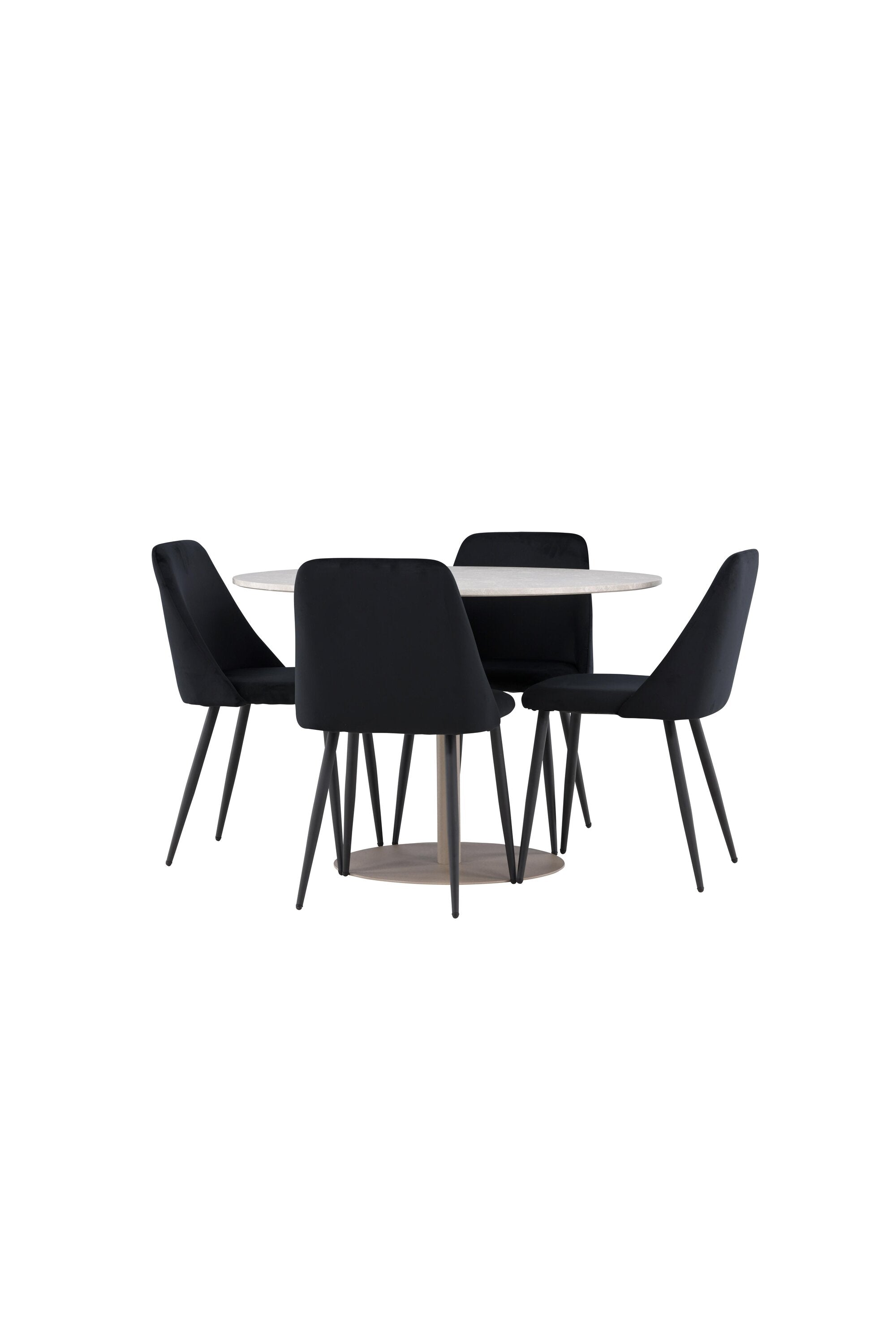 Lycke Esstisch mit Night Stühlen in präsentiert im Onlineshop von KAQTU Design AG. Bartischset ist von Venture Home