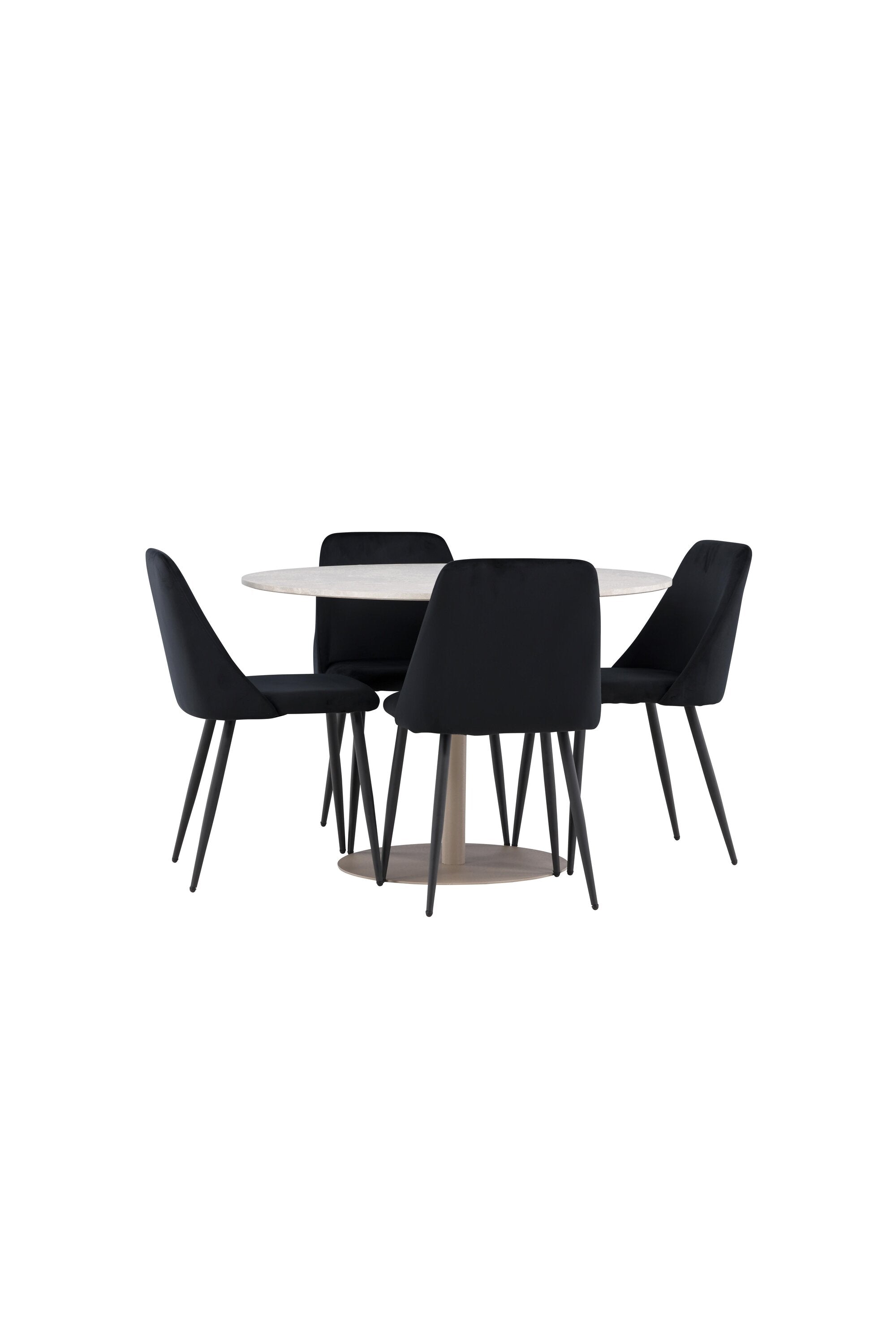 Lycke Esstisch mit Night Stühlen in präsentiert im Onlineshop von KAQTU Design AG. Bartischset ist von Venture Home