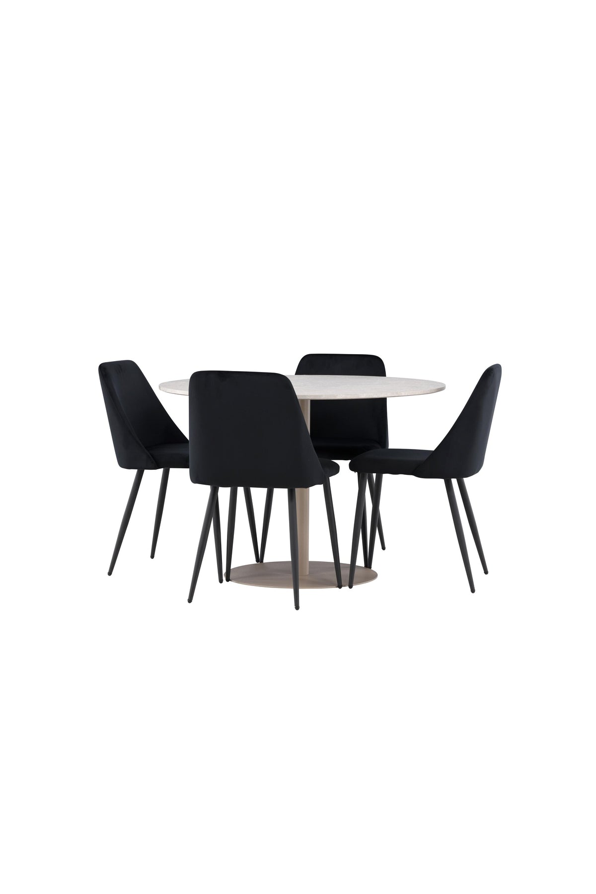 Lycke Esstisch mit Night Stühlen in präsentiert im Onlineshop von KAQTU Design AG. Bartischset ist von Venture Home