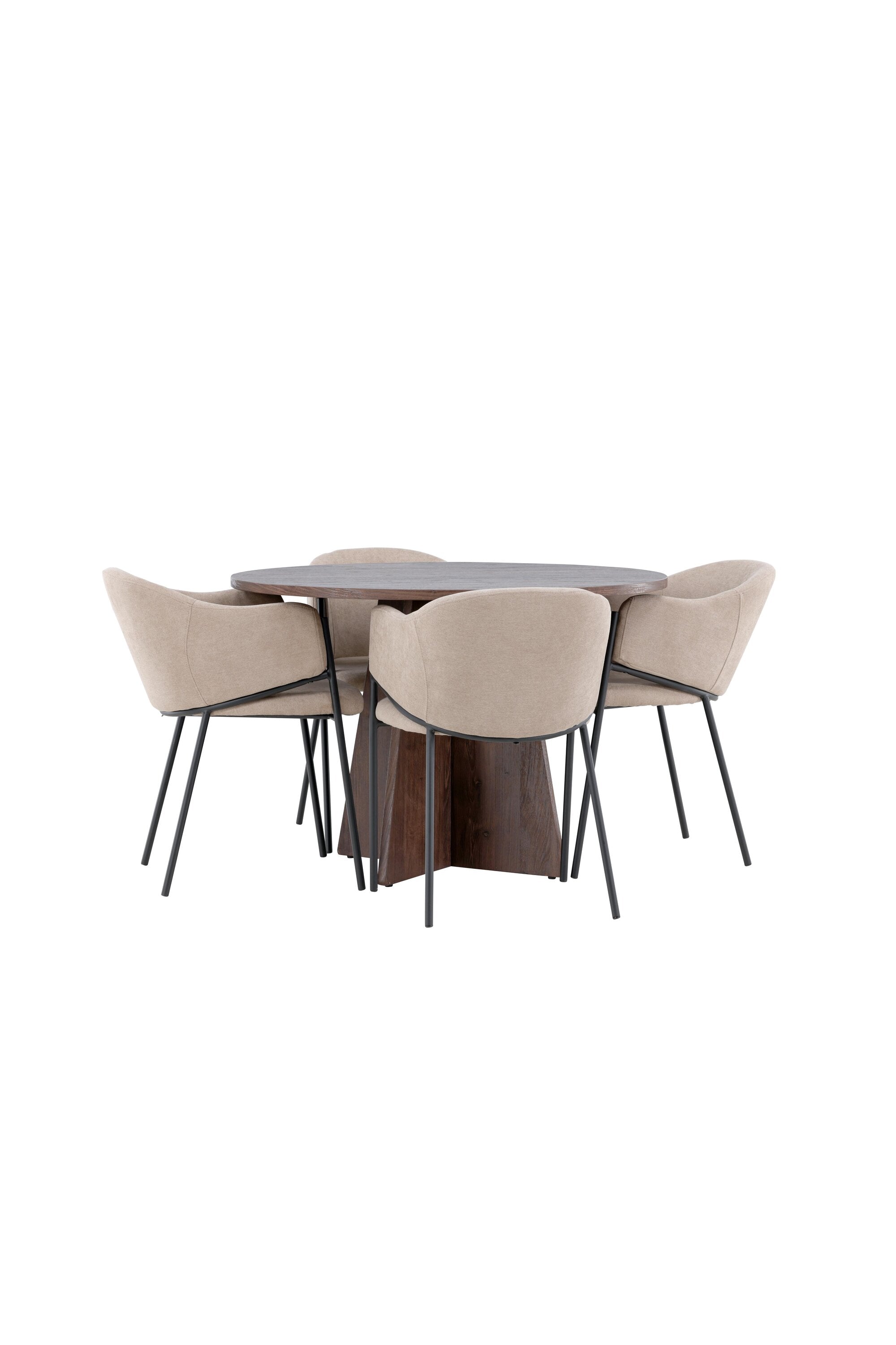 Bootcut Esszimmertisch mit Evelina Stühlen in präsentiert im Onlineshop von KAQTU Design AG. Bartischset ist von Venture Home