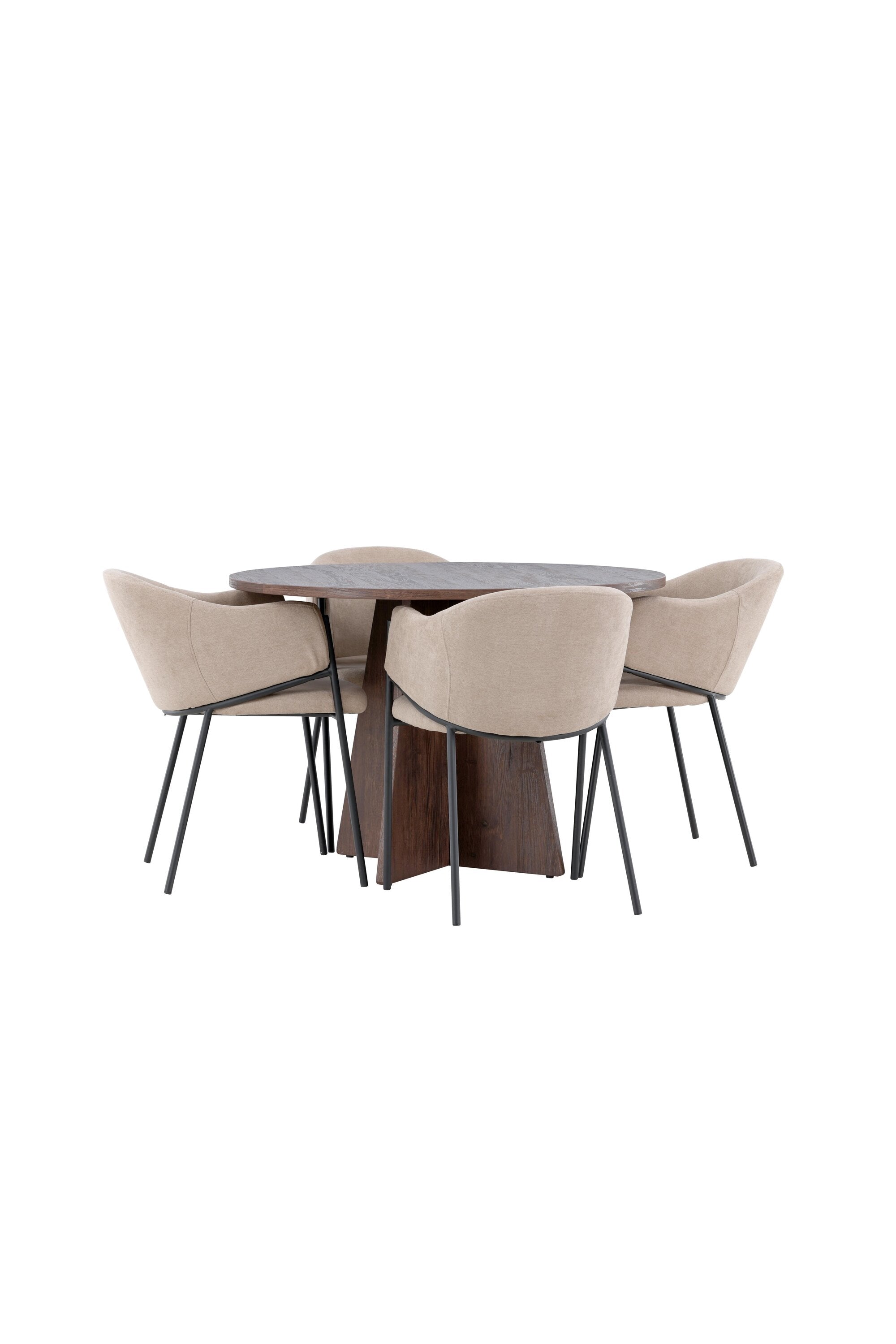 Bootcut Esszimmertisch mit Evelina Stühlen in präsentiert im Onlineshop von KAQTU Design AG. Bartischset ist von Venture Home