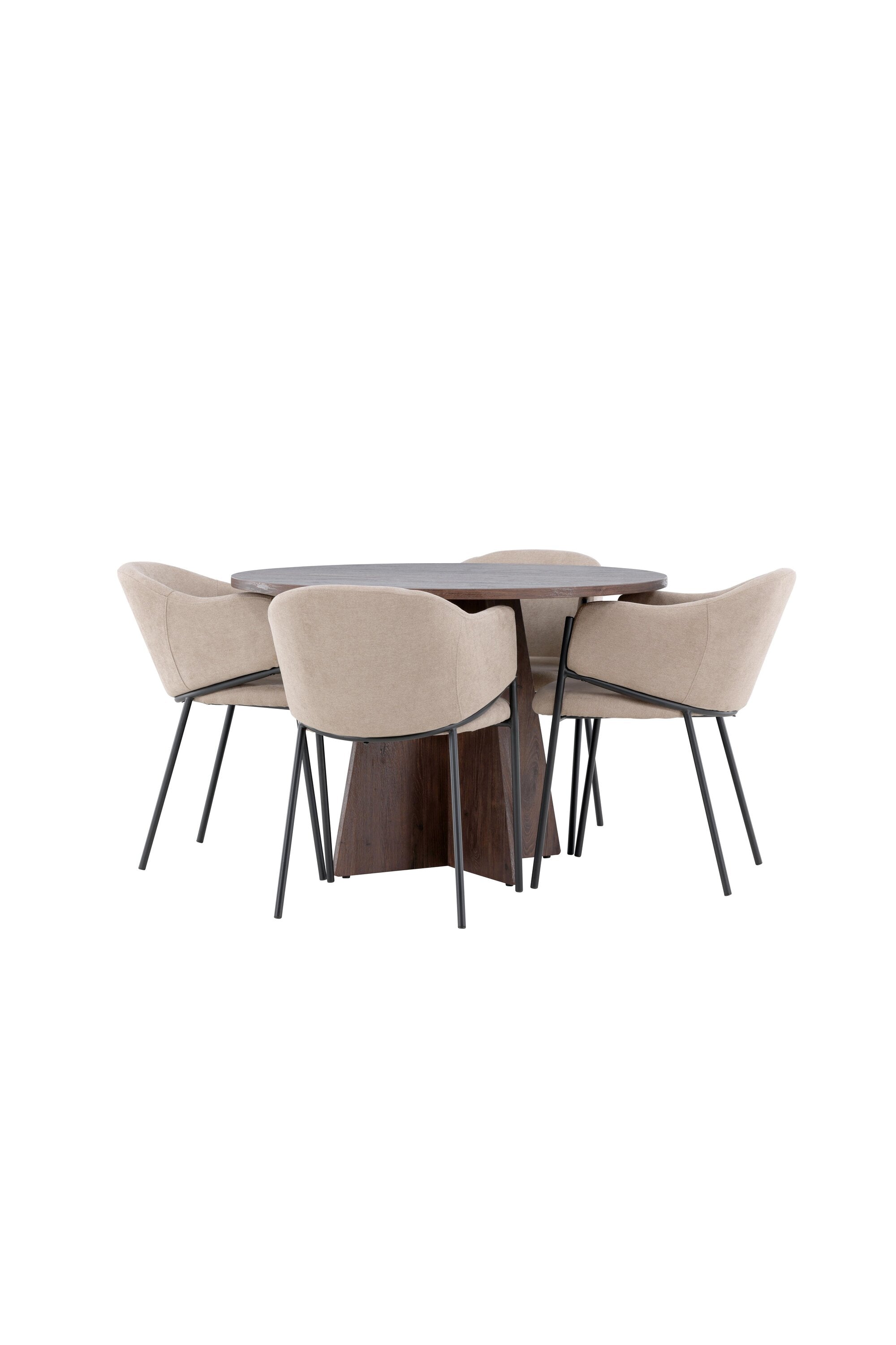 Bootcut Esszimmertisch mit Evelina Stühlen in präsentiert im Onlineshop von KAQTU Design AG. Bartischset ist von Venture Home