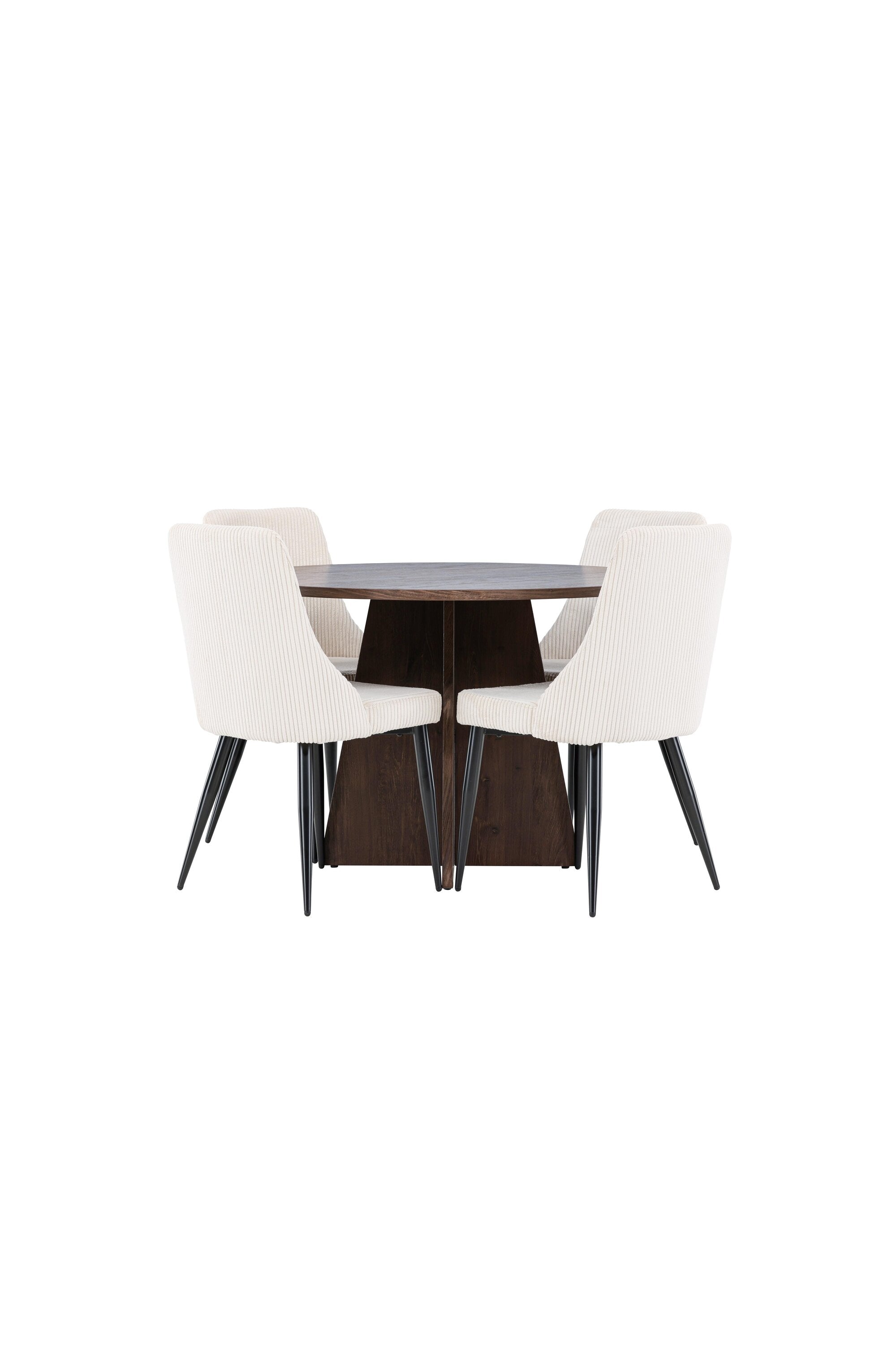 Bootcut Esstisch mit Leone Stühlen in präsentiert im Onlineshop von KAQTU Design AG. Bartischset ist von Venture Home