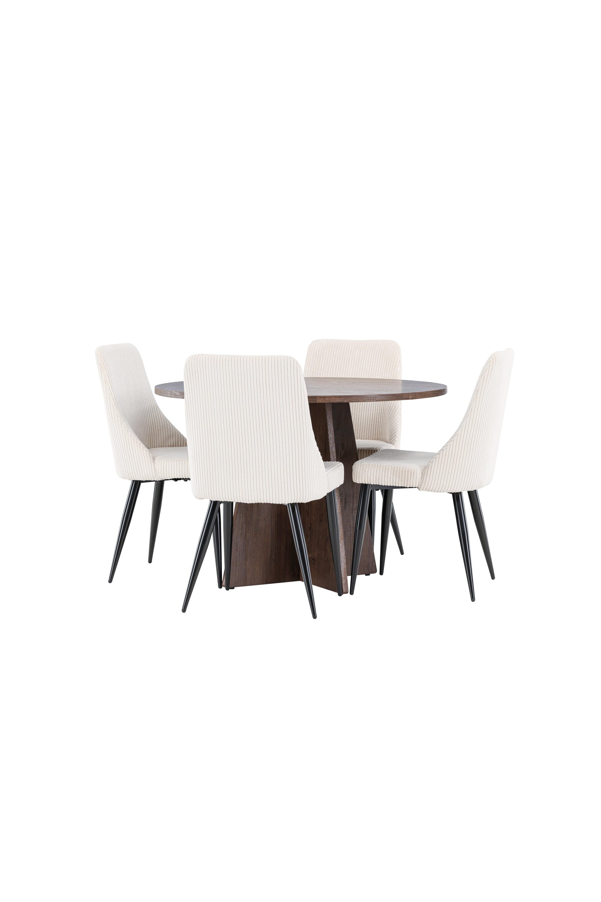 Bootcut Esstisch mit Leone Stühlen in präsentiert im Onlineshop von KAQTU Design AG. Bartischset ist von Venture Home