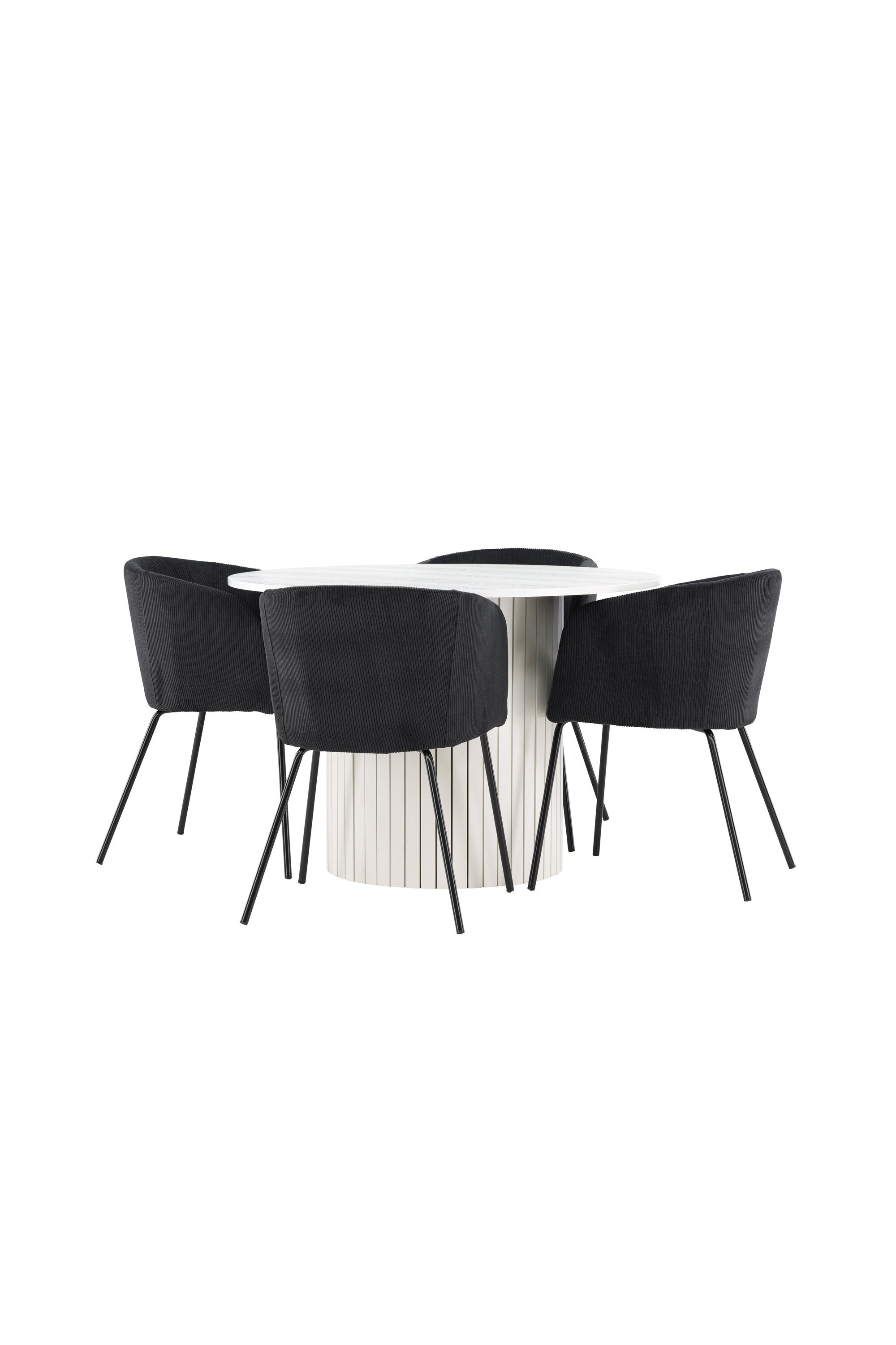Härön Esstisch mit Berit Stühlen in präsentiert im Onlineshop von KAQTU Design AG. Bartischset ist von Venture Home