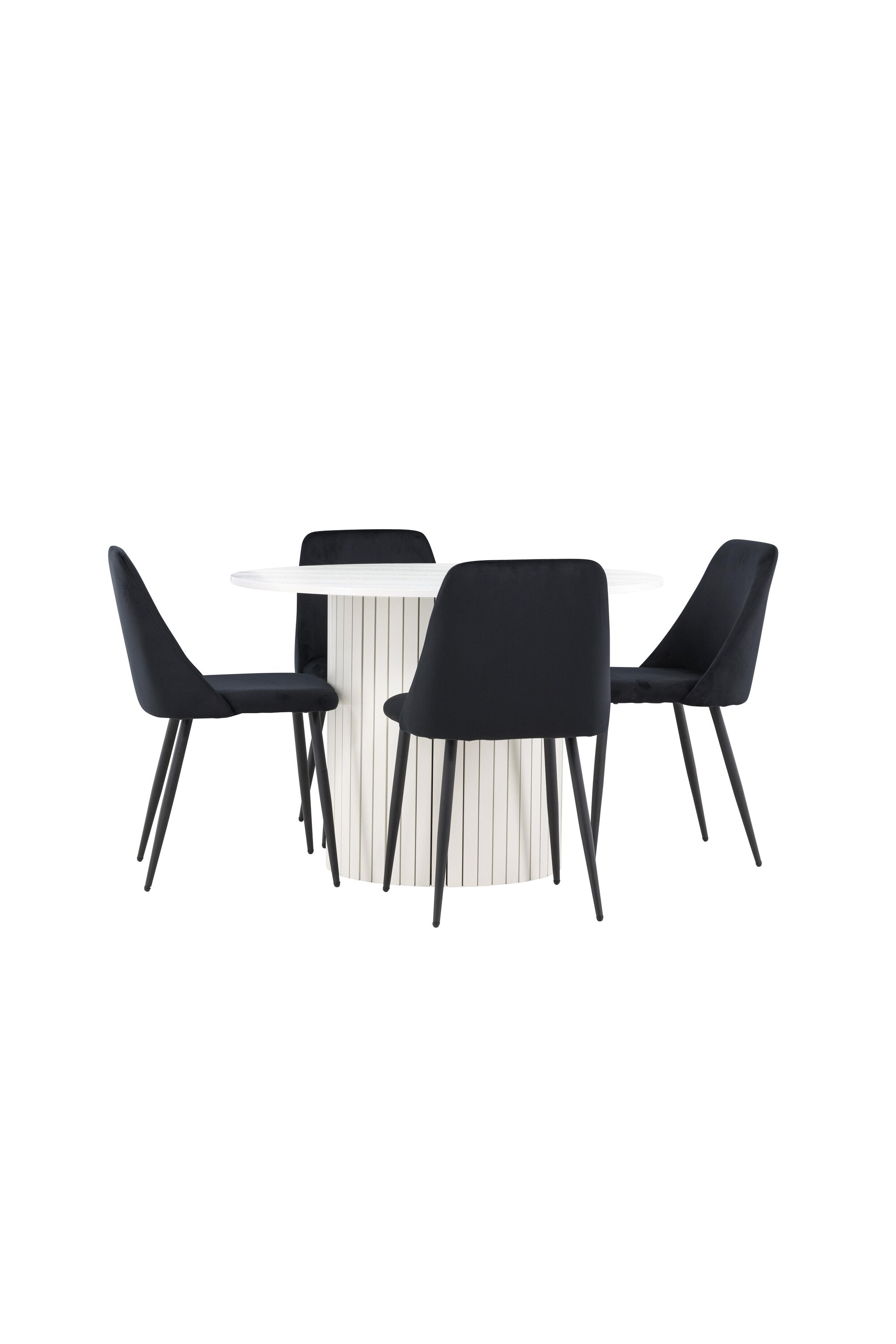 Härön Esstisch mit Night Stühlen in präsentiert im Onlineshop von KAQTU Design AG. Bartischset ist von Venture Home