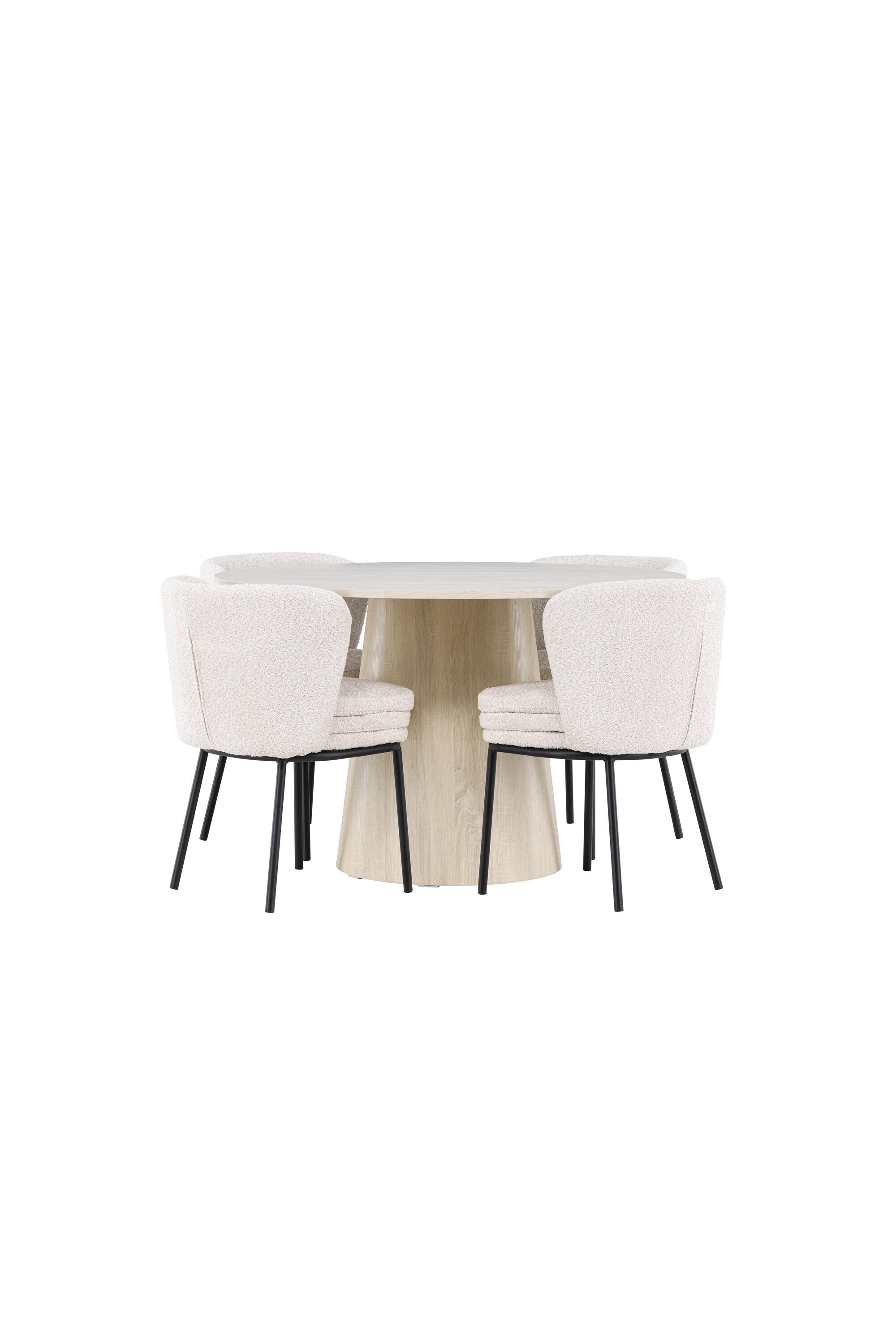 Lanzo Esstisch mit Agnes Stühlen in präsentiert im Onlineshop von KAQTU Design AG. Bartischset ist von Venture Home