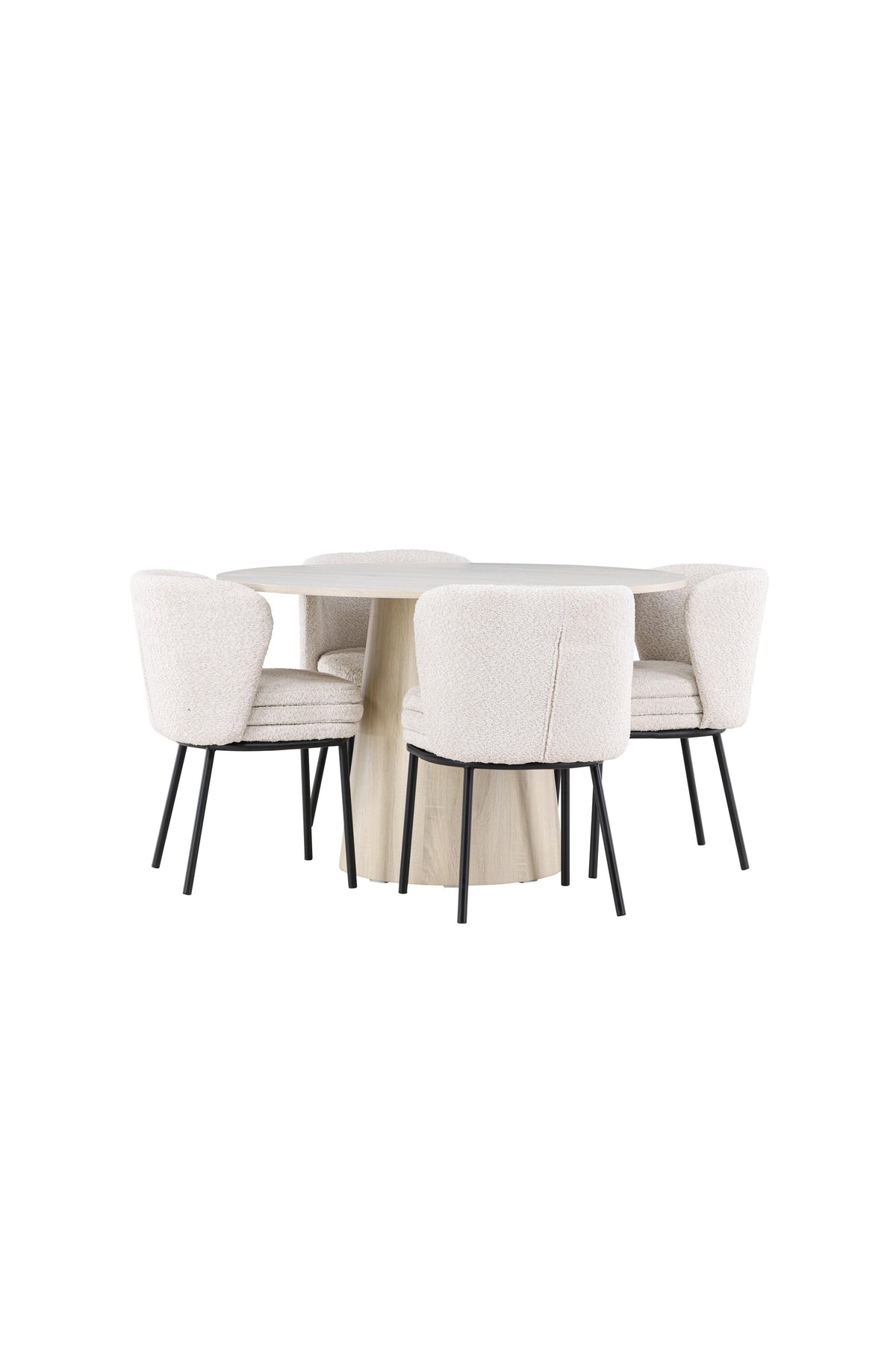 Lanzo Esstisch mit Agnes Stühlen in präsentiert im Onlineshop von KAQTU Design AG. Bartischset ist von Venture Home