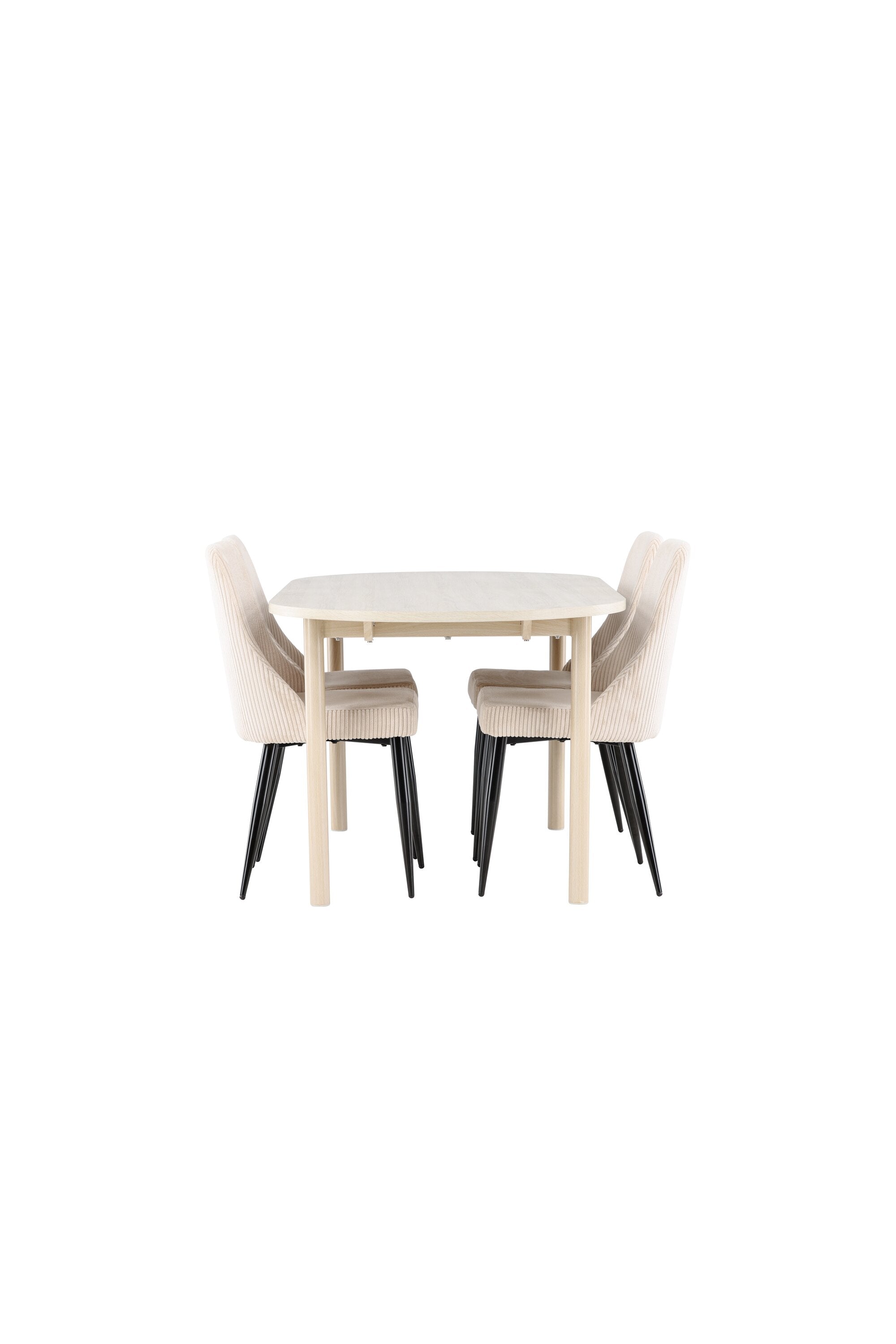 Andy Esstisch mit Leone Stühlen in präsentiert im Onlineshop von KAQTU Design AG. Esszimmerset ist von Venture Home