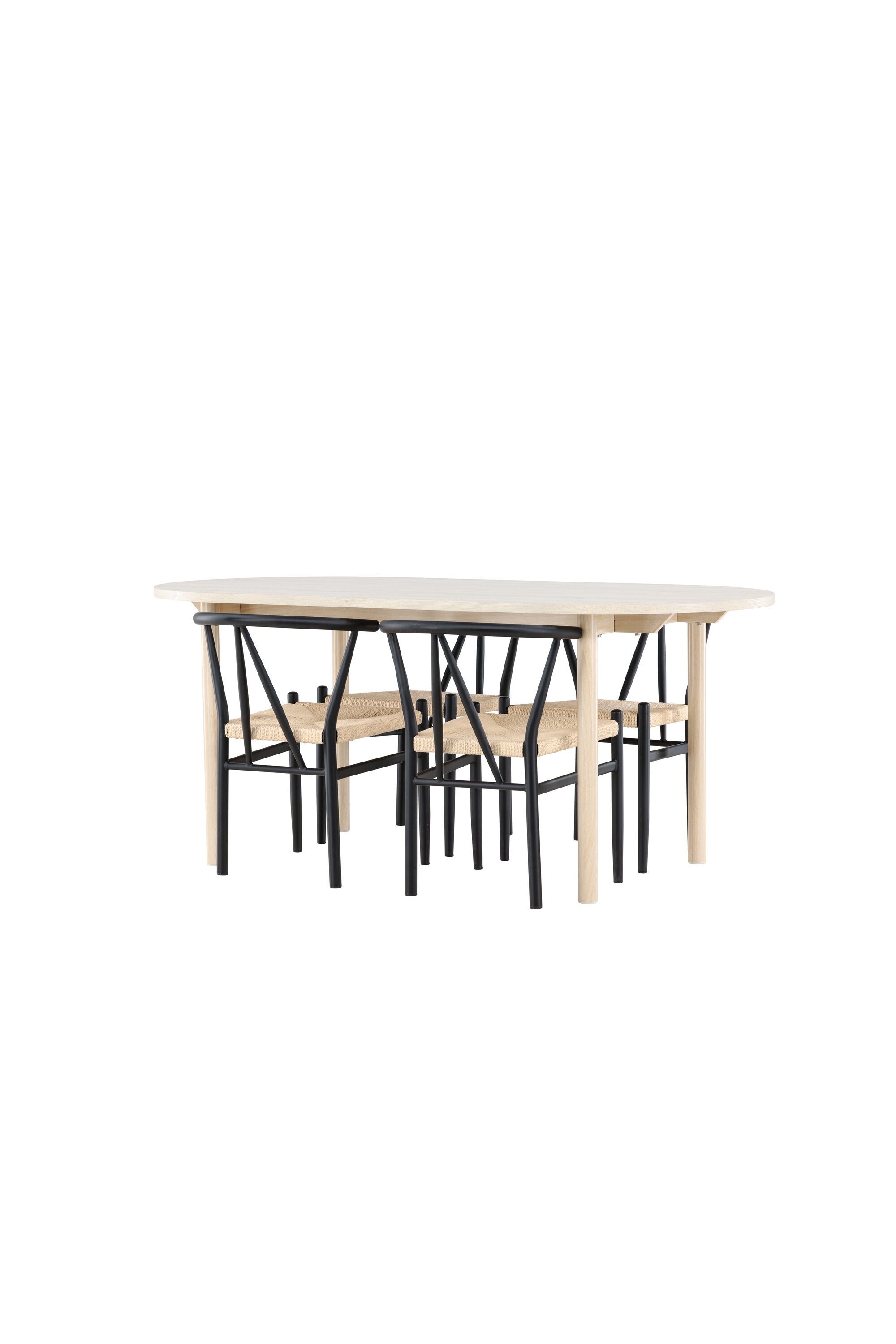 Andy Esstisch mit Alfons Stühlen in präsentiert im Onlineshop von KAQTU Design AG. Esszimmerset ist von Venture Home