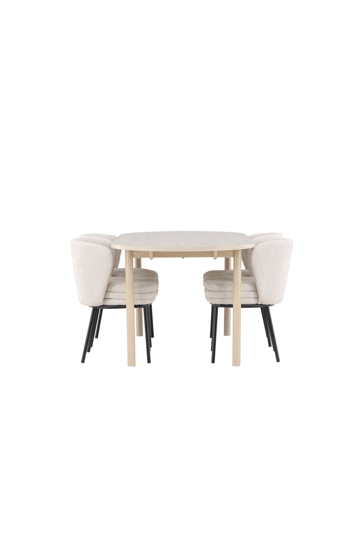 Andy Esstisch mit Agnes Stühlen in präsentiert im Onlineshop von KAQTU Design AG. Esszimmerset ist von Venture Home