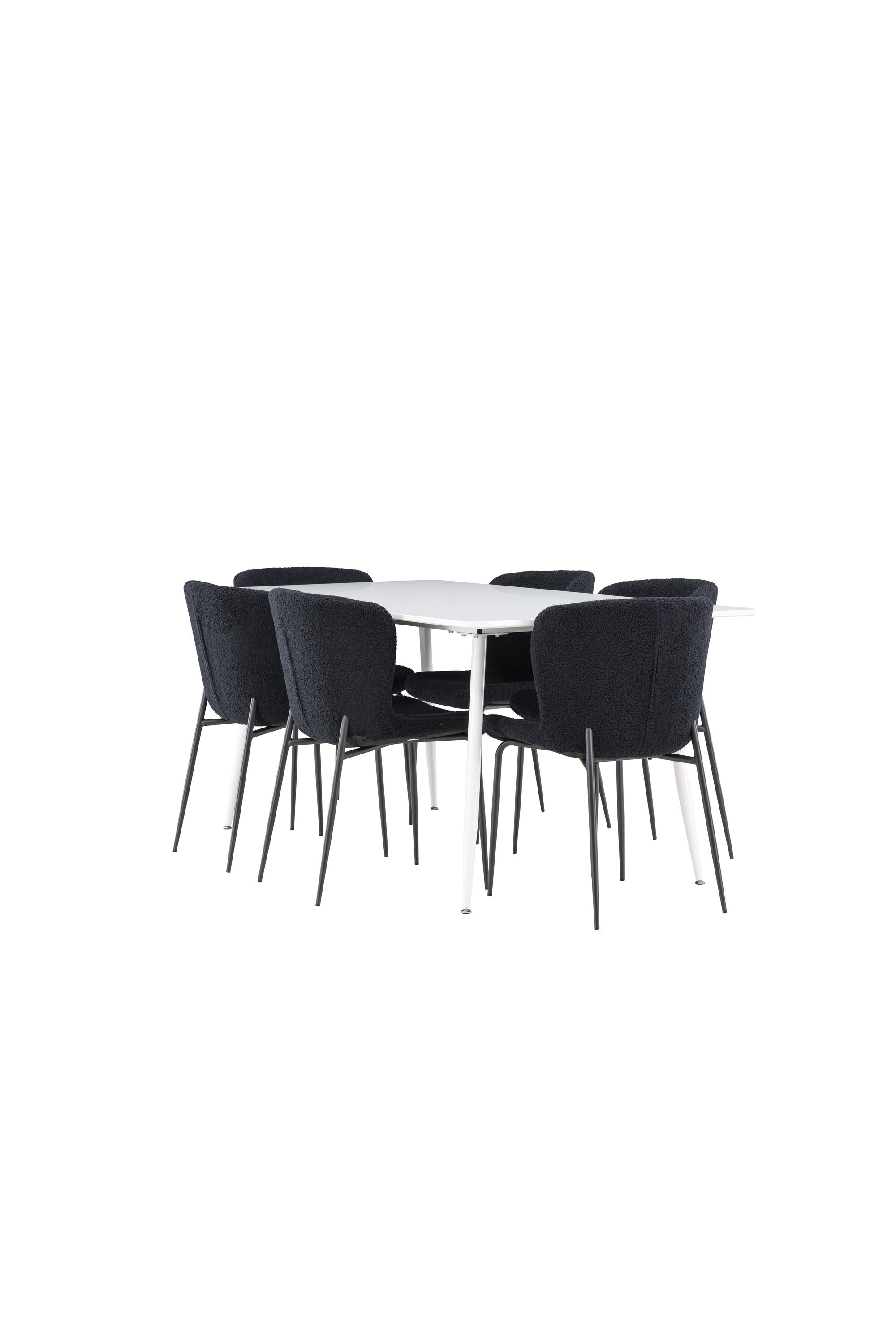 Silar Esstisch mit Modesto Stühlen in präsentiert im Onlineshop von KAQTU Design AG. Esszimmerset ist von Venture Home