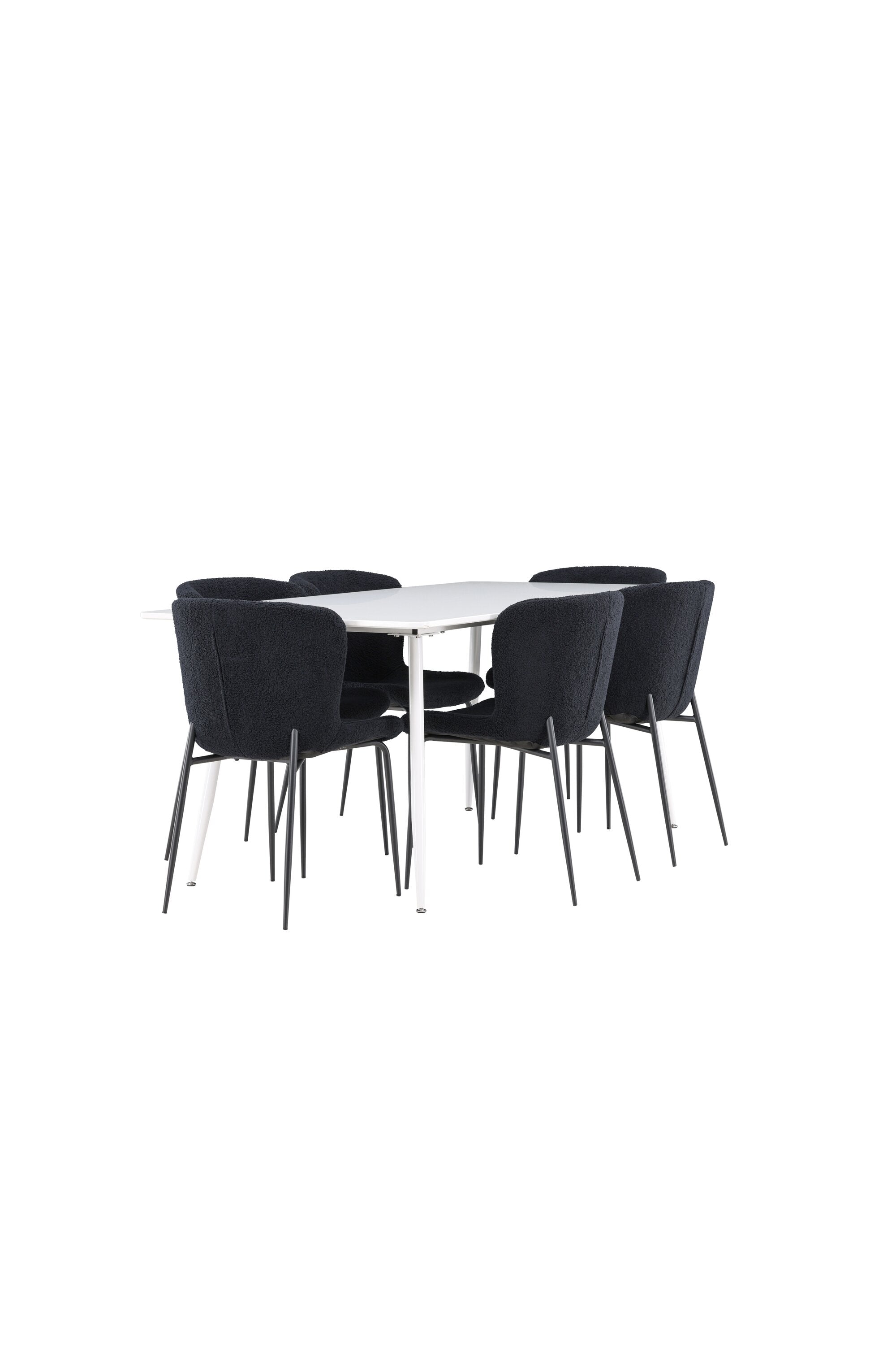 Silar Esstisch mit Modesto Stühlen in präsentiert im Onlineshop von KAQTU Design AG. Esszimmerset ist von Venture Home