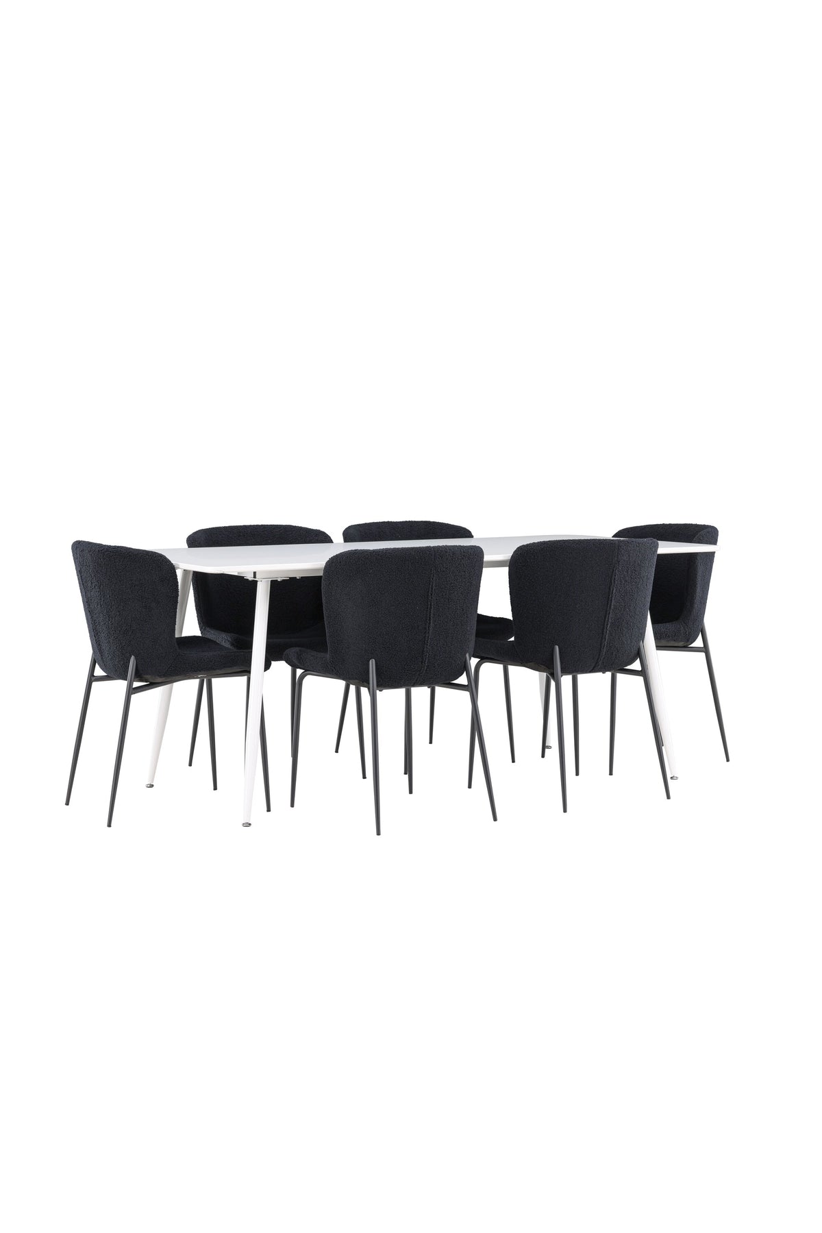 Silar Esstisch mit Modesto Stühlen in präsentiert im Onlineshop von KAQTU Design AG. Esszimmerset ist von Venture Home