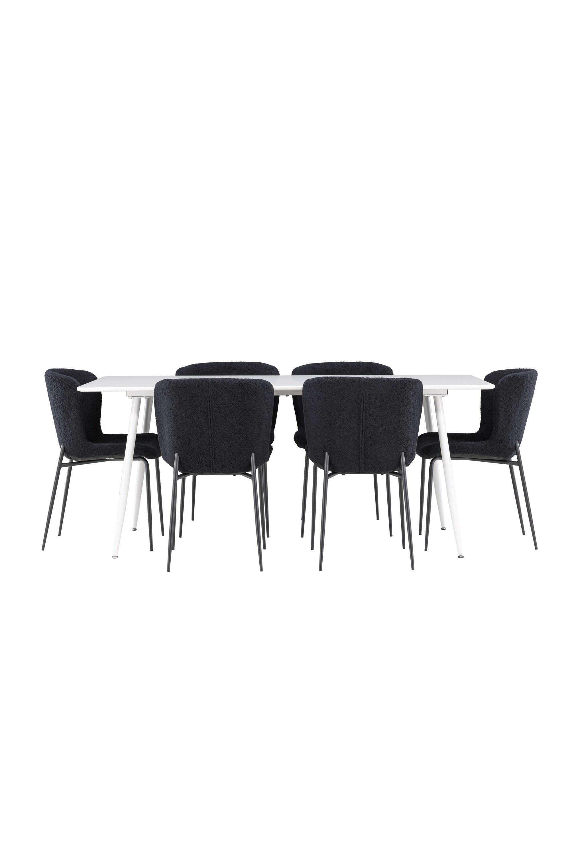 Silar Esstisch mit Modesto Stühlen in präsentiert im Onlineshop von KAQTU Design AG. Esszimmerset ist von Venture Home