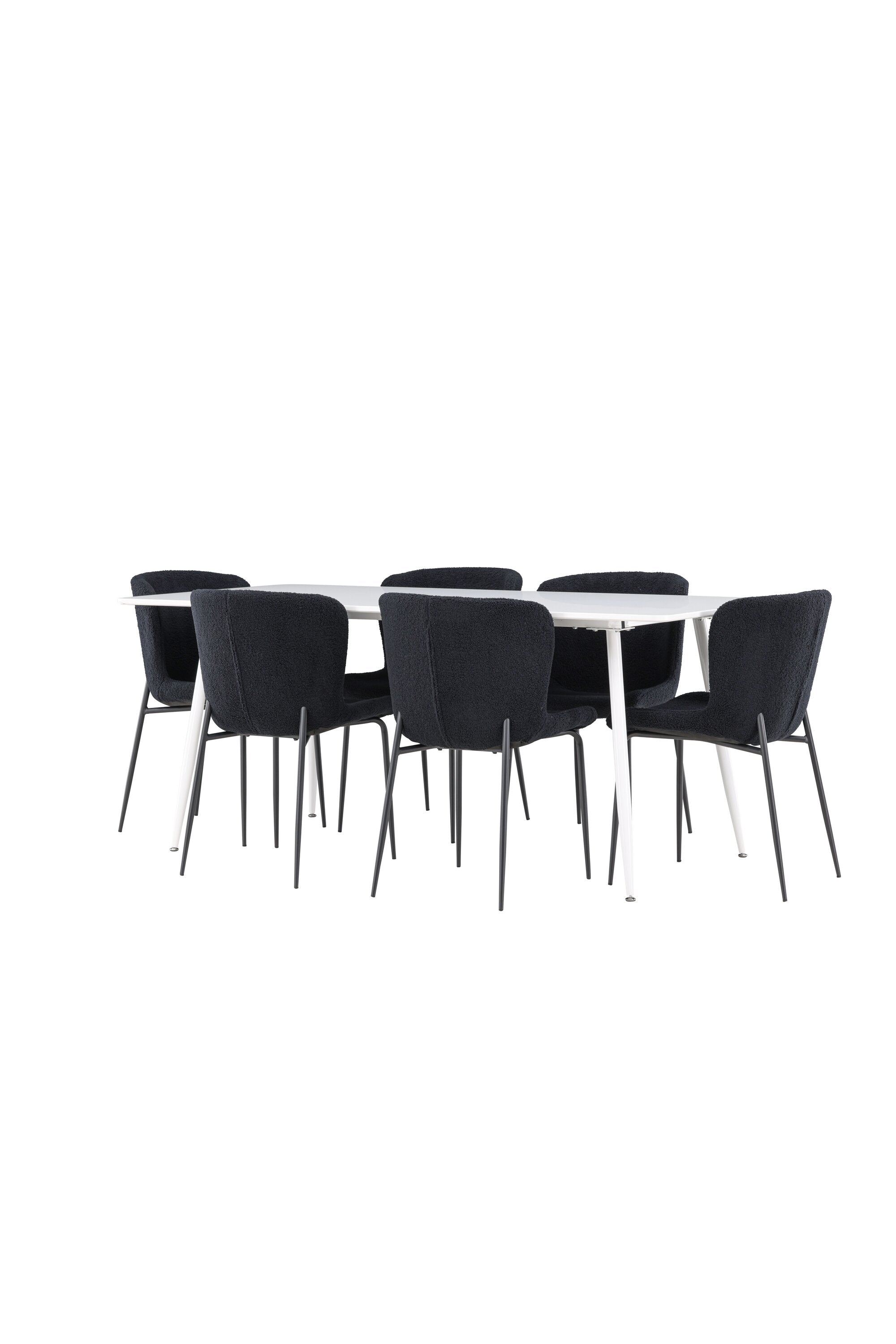 Silar Esstisch mit Modesto Stühlen in präsentiert im Onlineshop von KAQTU Design AG. Esszimmerset ist von Venture Home