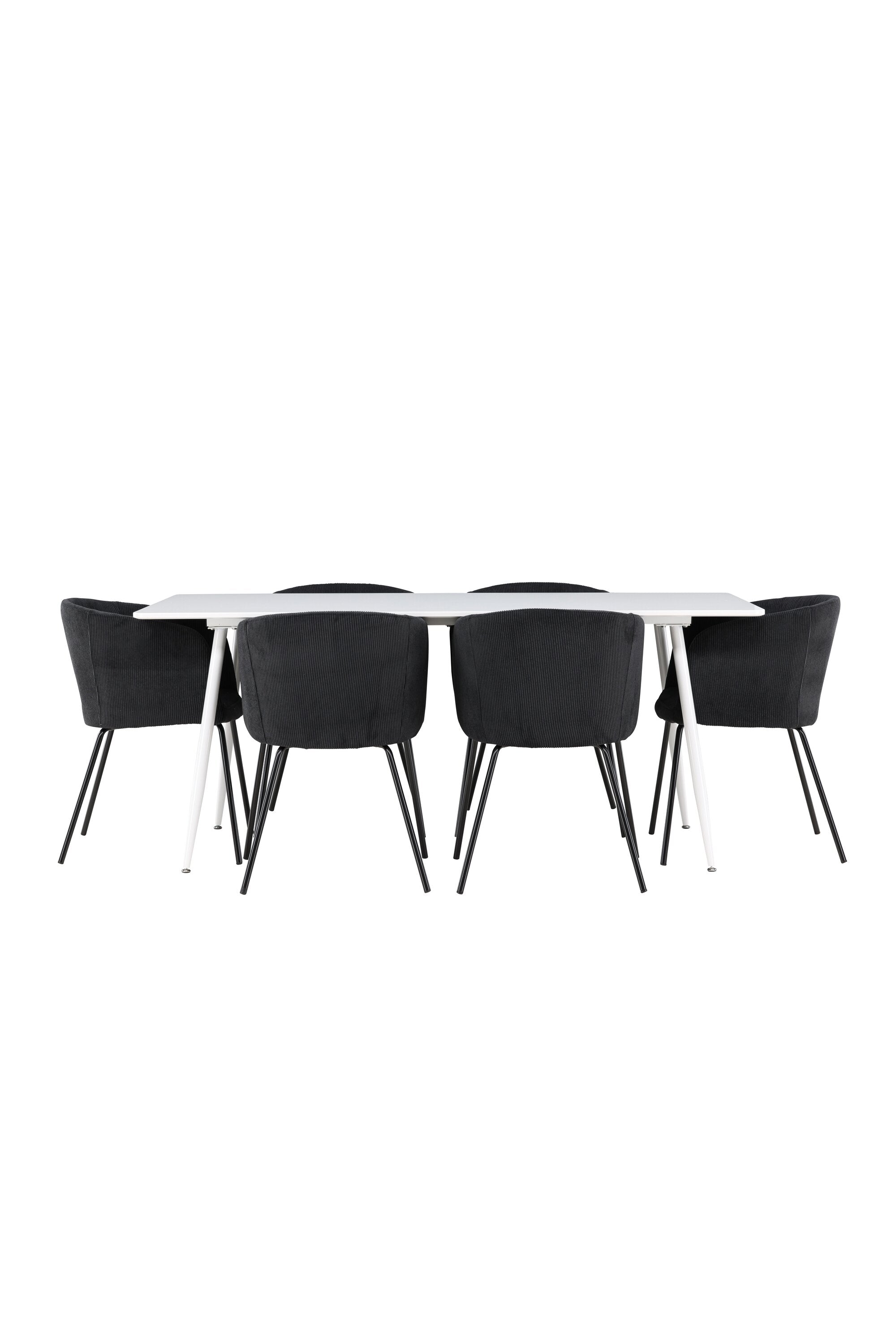 Silar Esstisch mit Stühlen von Berit in präsentiert im Onlineshop von KAQTU Design AG. Esszimmerset ist von Venture Home