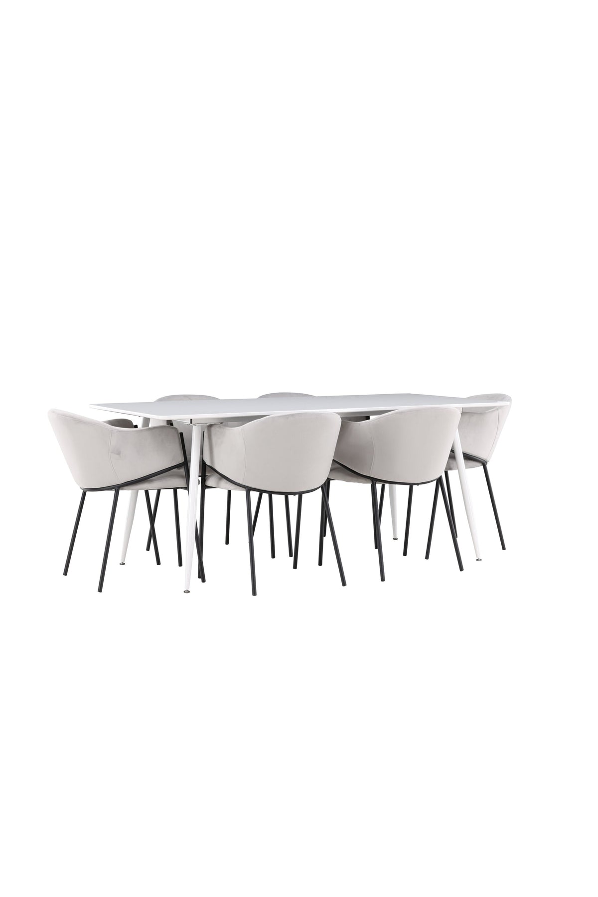 Silar Esstisch mit Evelina Stühlen in präsentiert im Onlineshop von KAQTU Design AG. Esszimmerset ist von Venture Home