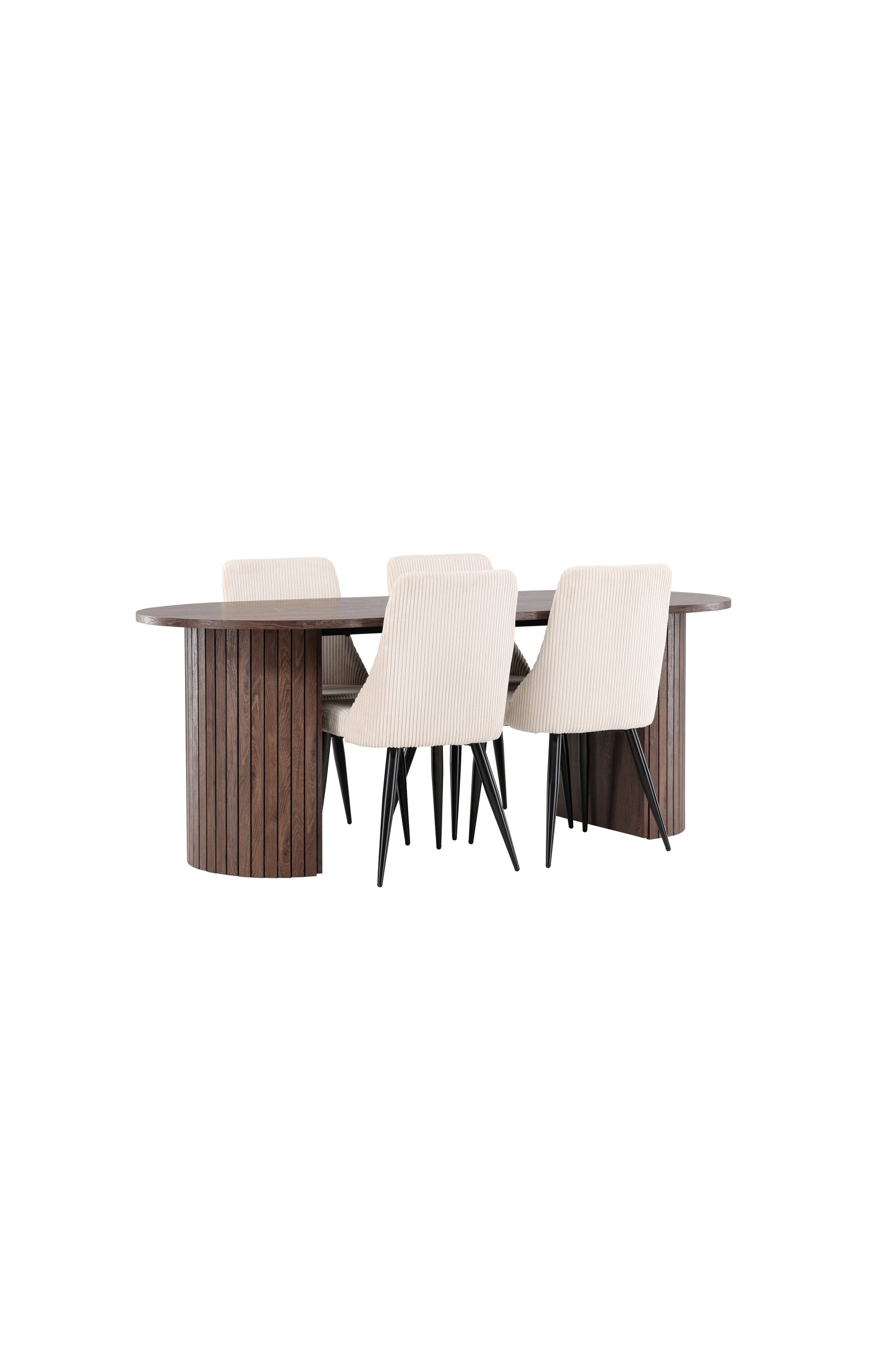 Härön Esstisch mit Leone Stühlen in präsentiert im Onlineshop von KAQTU Design AG. Esszimmerset ist von Venture Home
