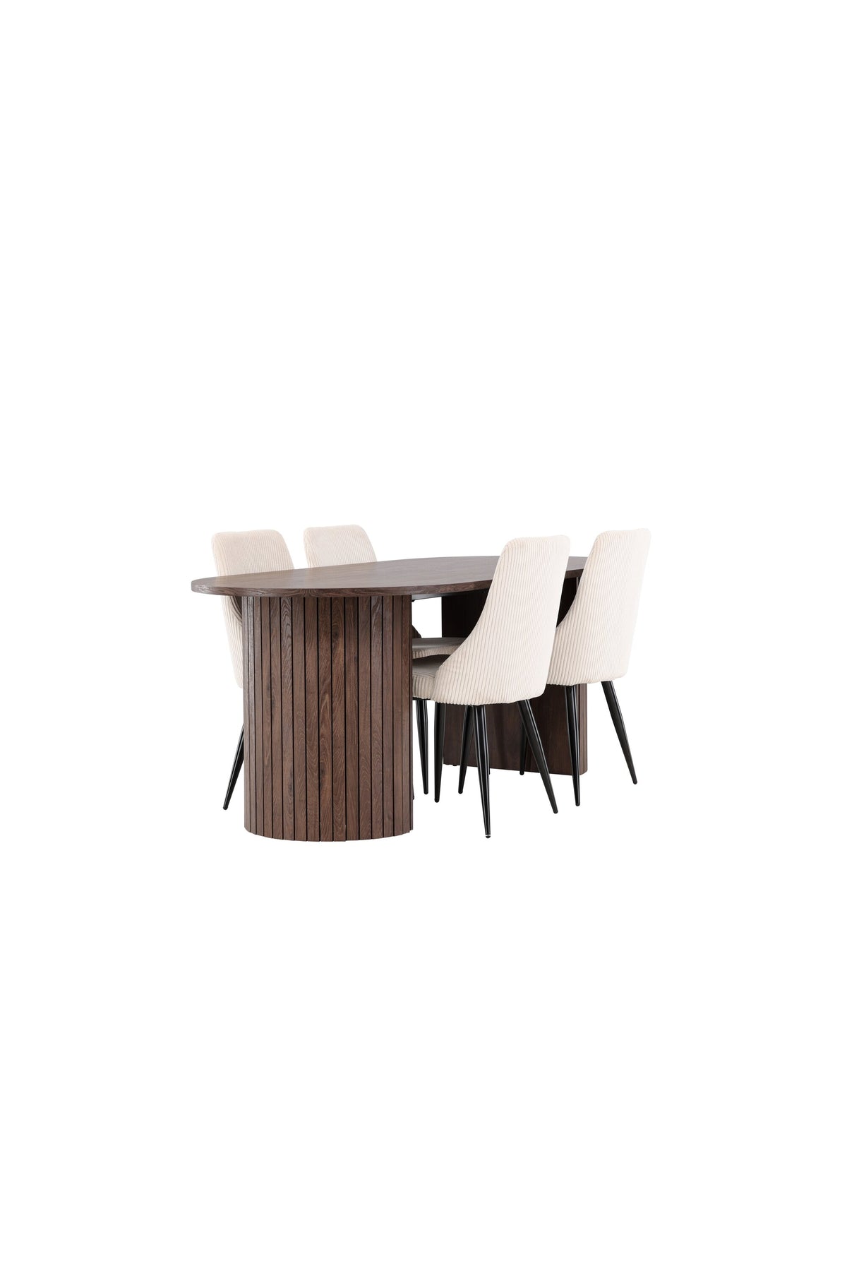 Härön Esstisch mit Leone Stühlen in präsentiert im Onlineshop von KAQTU Design AG. Esszimmerset ist von Venture Home